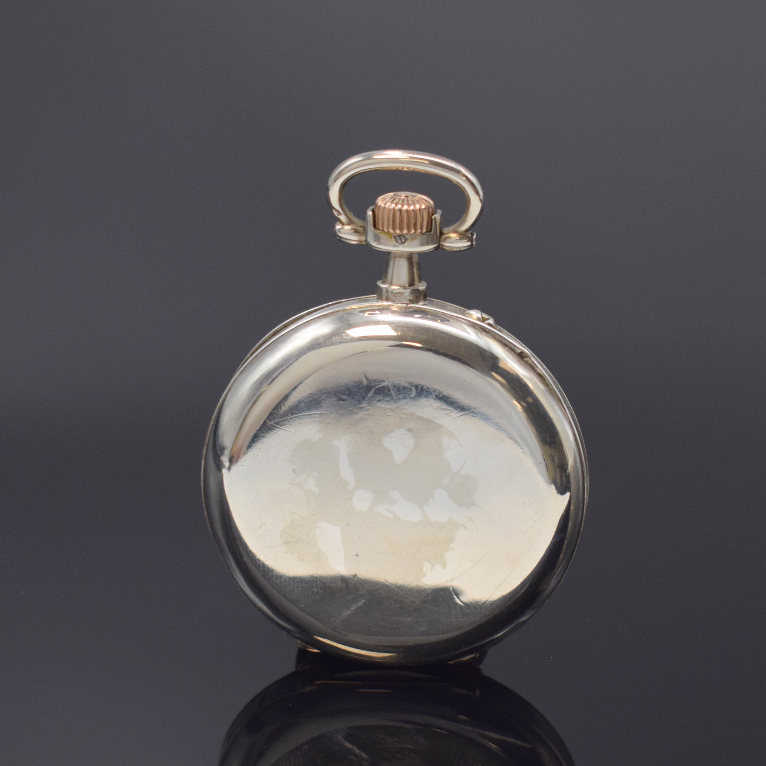 Detail a: A. LANGE & SÖHNE Glashütte offene Taschenuhr in Silber, Deutschland lt. beiliegendem Archivauszug verk. 1903, glattes "Breguet"- Geh. ...
