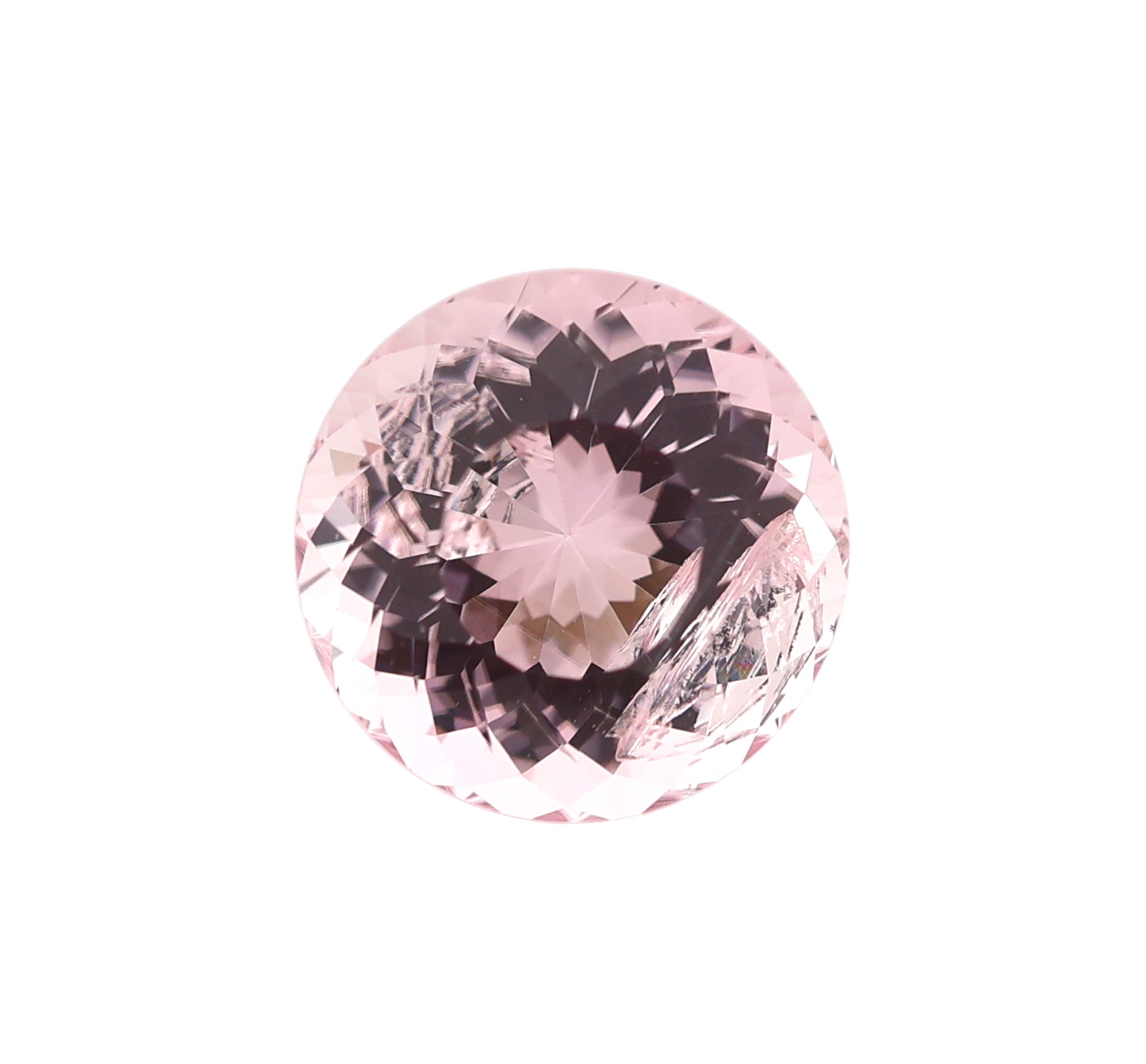 Loser Kunzit, ca. 2.27 ct, rundfacett.