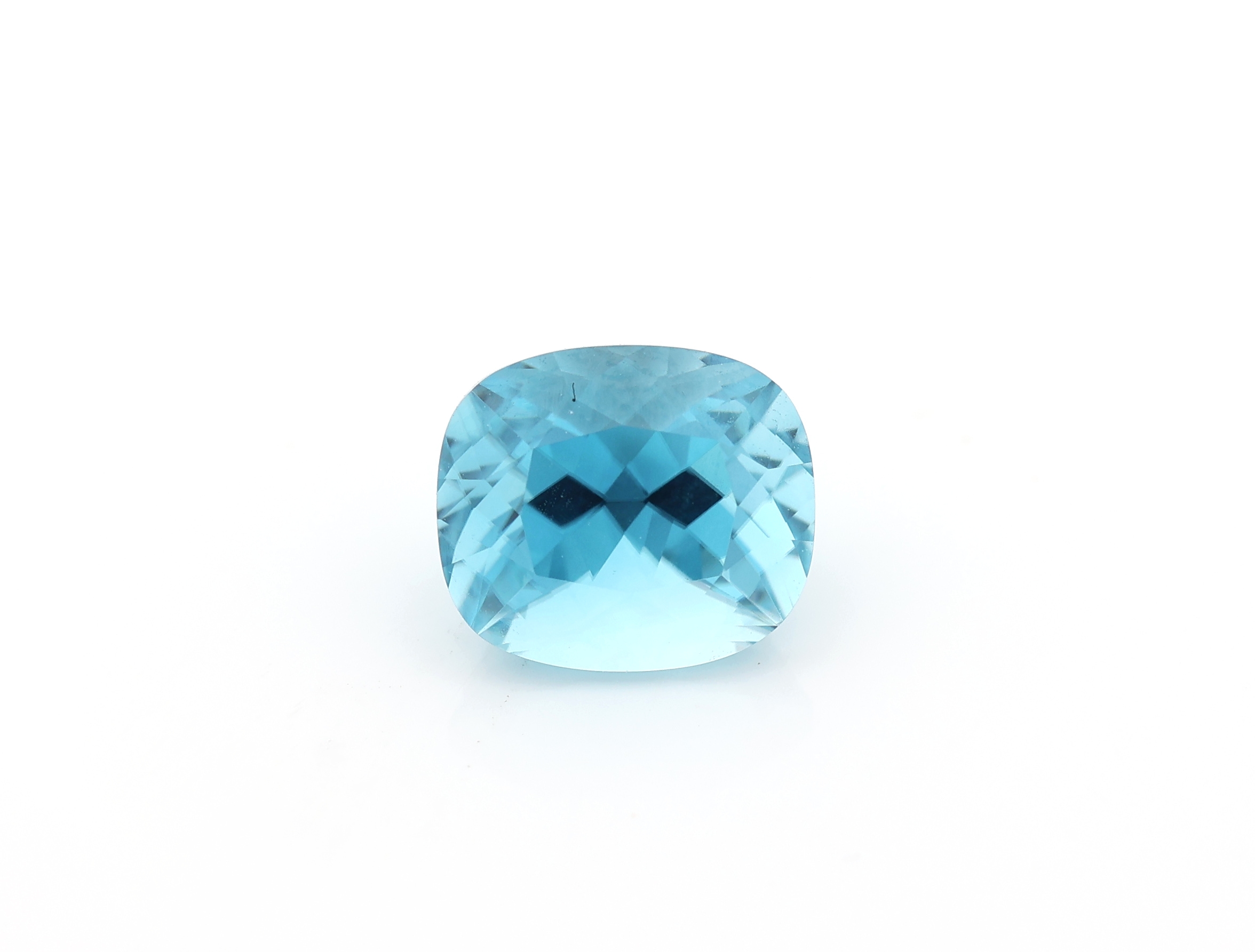 Loser Zirkon, ca. 2.61 ct, facett. Kissen
