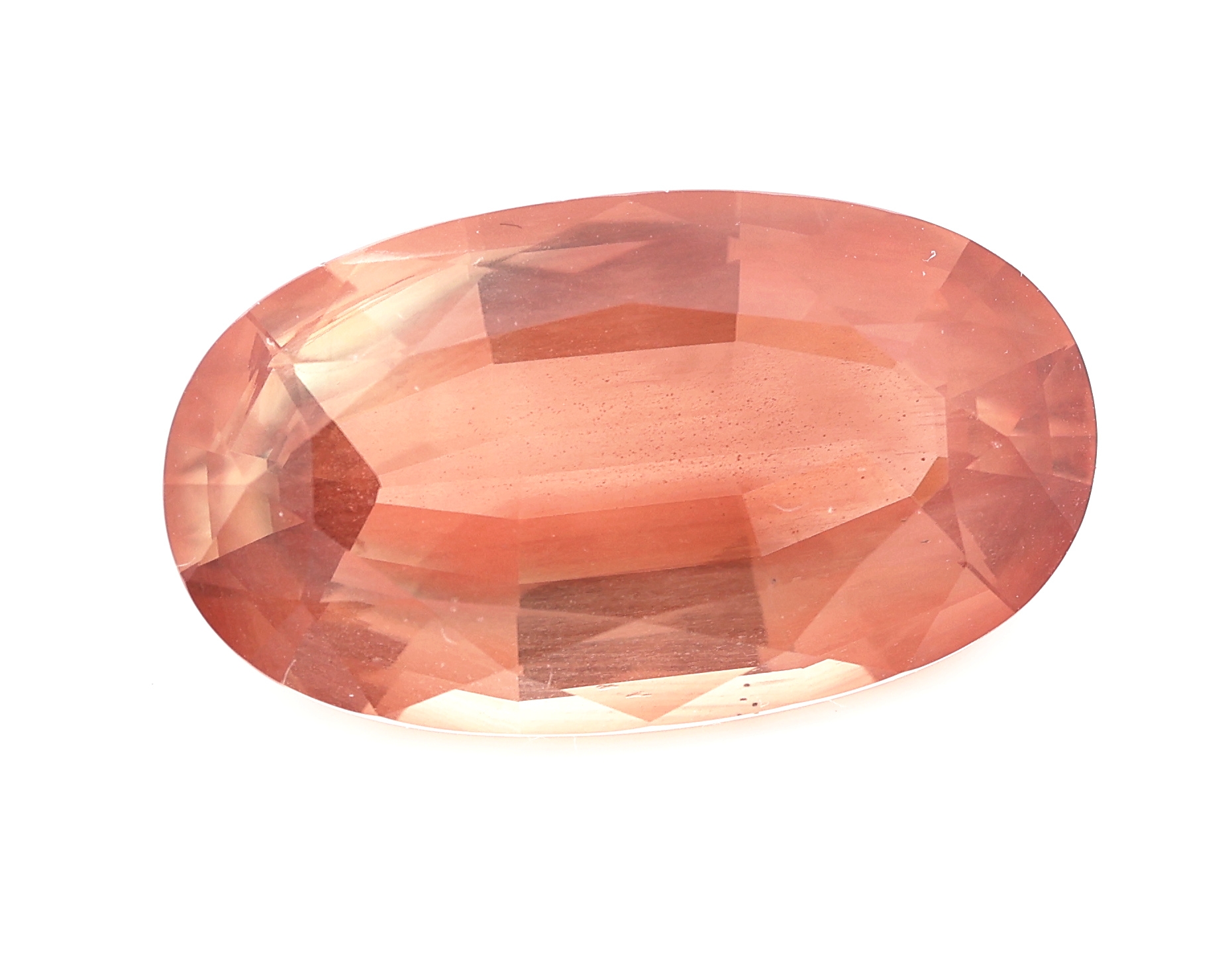 Detail a: Loser Sonnenstein, ca. 16.41 ct, ovalfacett.