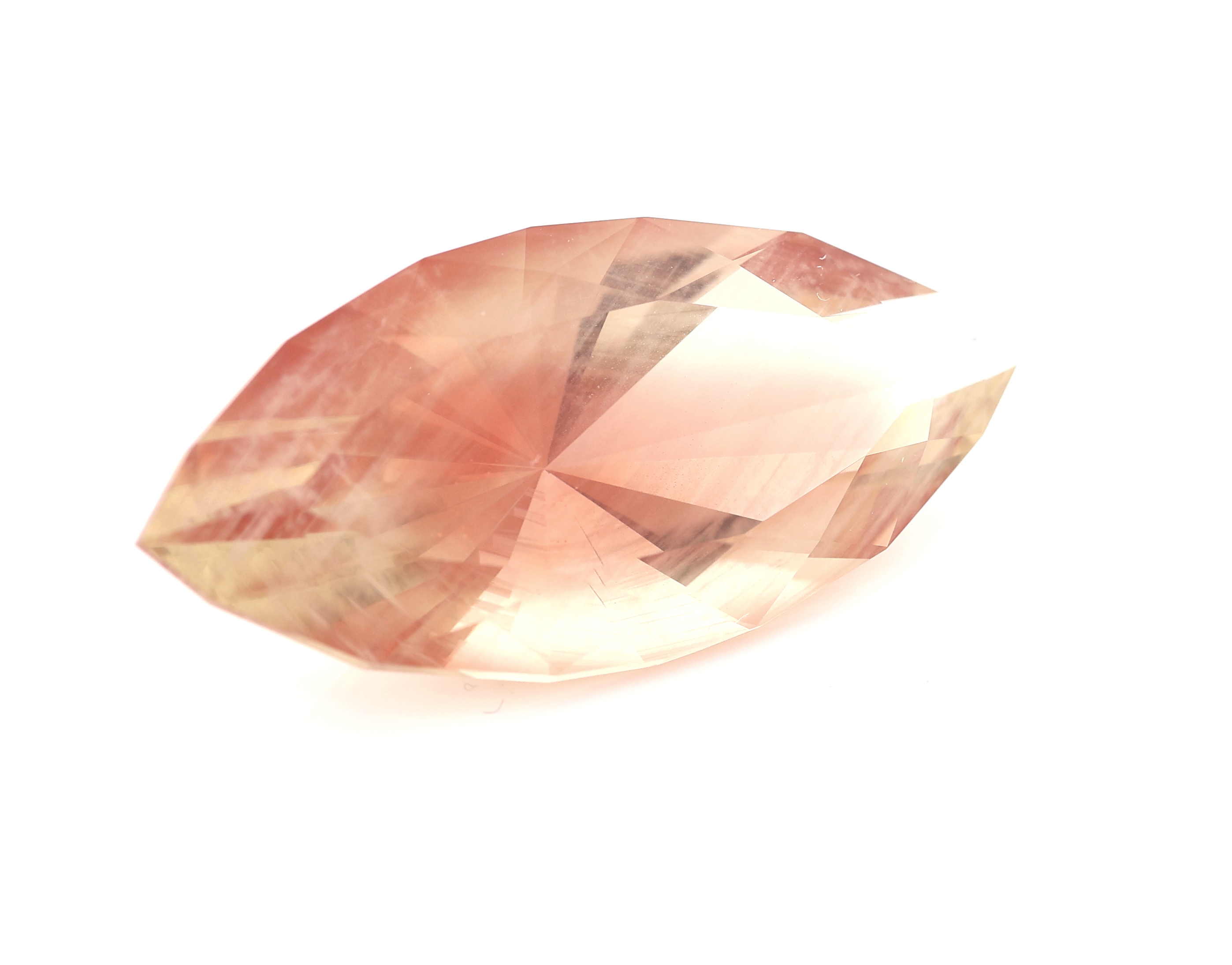 Detail a: Loser Sonnenstein, ca. 15.96 ct, facett. Navette