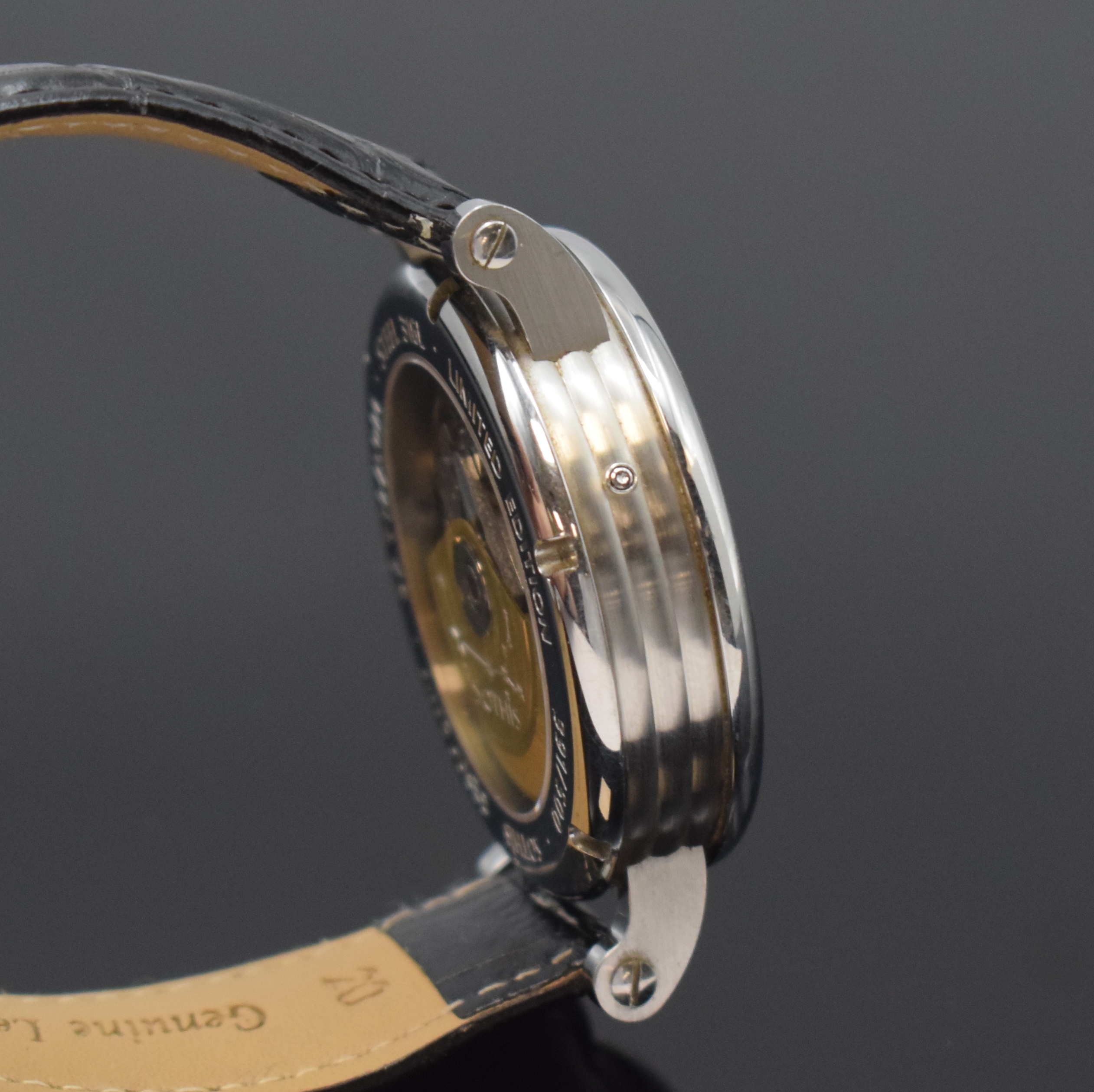 Detail d: SOTHIS auf 500 Stück limitierte Armbanduhr Chronograph Classico, Automatik, Deutschland/ Schweiz um 2010, beids. vergl. Edelstahlgeh. inkl. ...