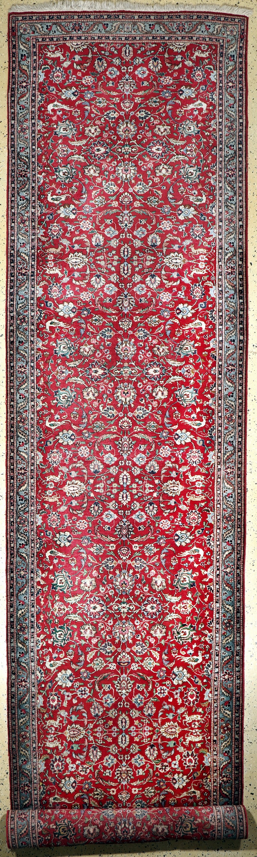 Täbriz alt, Persien, Mitte 20.Jhd, Wolle auf Baumwolle, ca. 470 x 117 cm, EHZ: 2