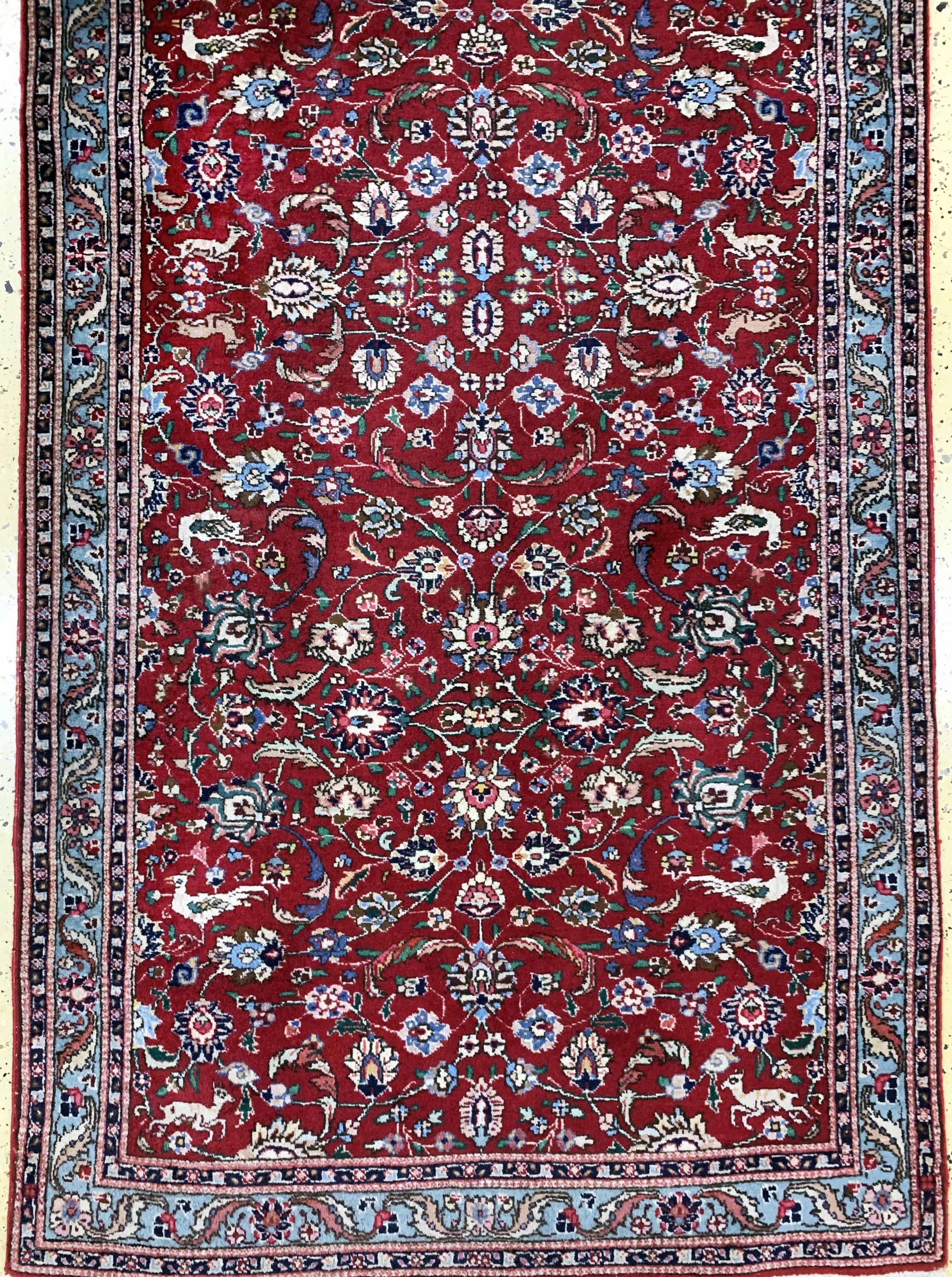 Detail c: Täbriz alt, Persien, Mitte 20.Jhd, Wolle auf Baumwolle, ca. 470 x 117 cm, EHZ: 2