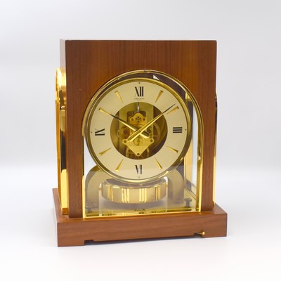 Image 26871030 - LeCoultre / GRUEN seltene Drehpendeltischuhr Modell Cosmos, Schweiz für den ...