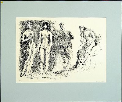 26871054k - Gerhard Marcks, 1889-1981, Lithographie, ´Parisurteil´, 1978, Ed. 4/7, handsigniert, ...