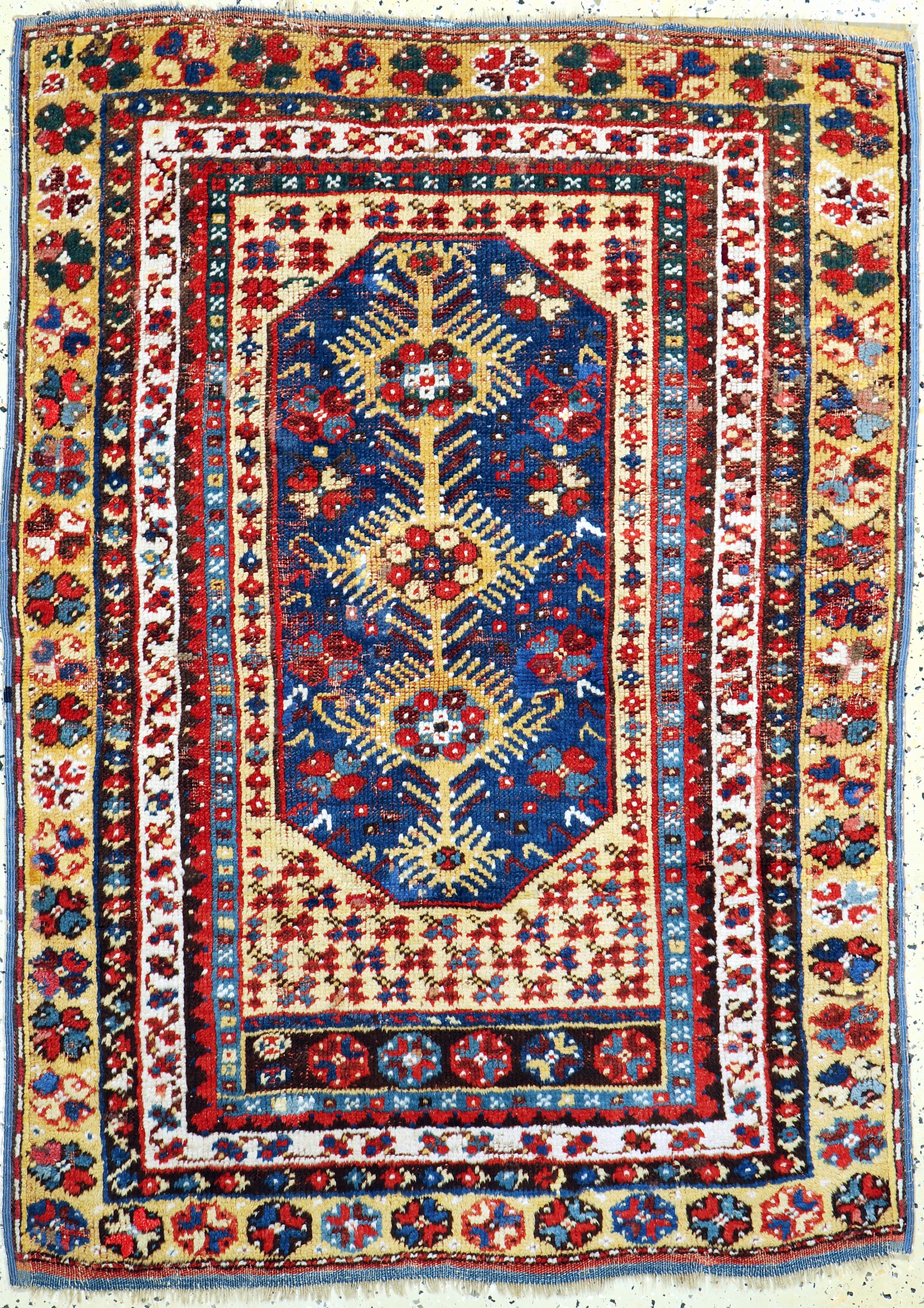 Antiker Megri, Türkei, 19.Jhd, Wolle auf Wolle, ca. 130 x 95 cm, EHZ: 3(alte restaurierungen).