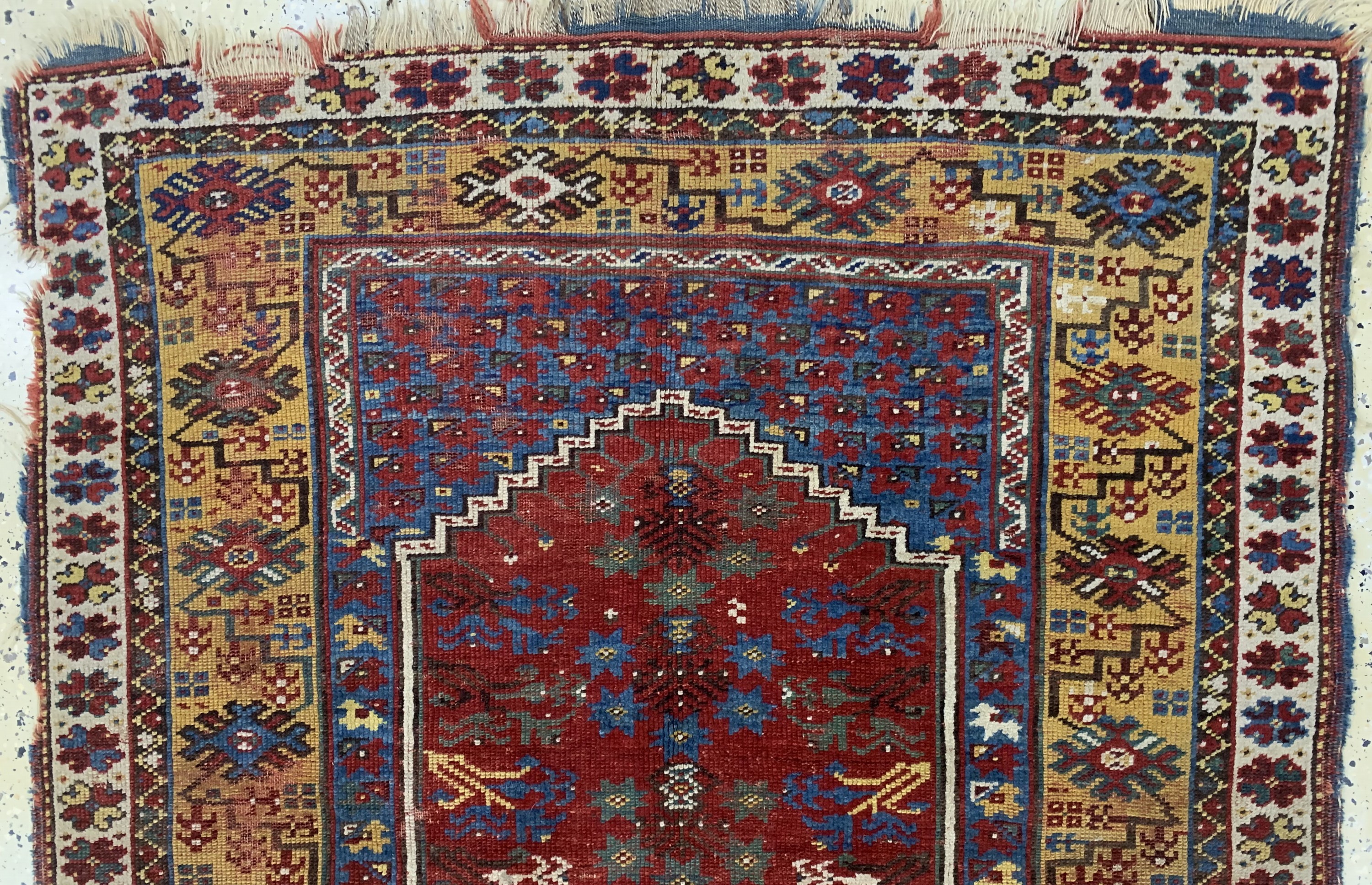 Detail a: Antiker Megri, Türkei, 19.Jhd, Wolle auf Wolle, ca. 190 x 123 cm, EHZ: 4