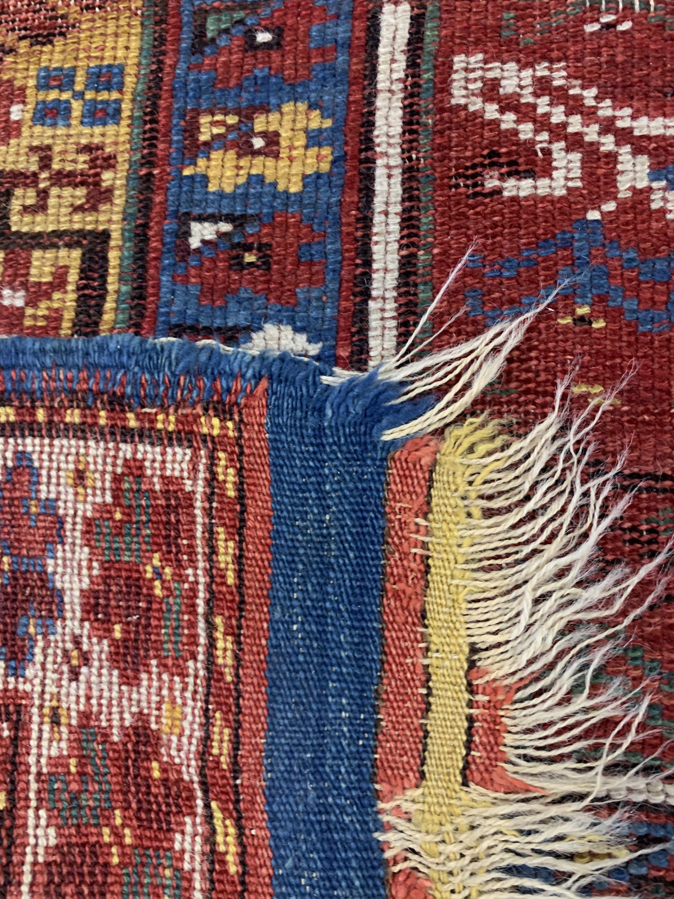 Detail e: Antiker Megri, Türkei, 19.Jhd, Wolle auf Wolle, ca. 190 x 123 cm, EHZ: 4