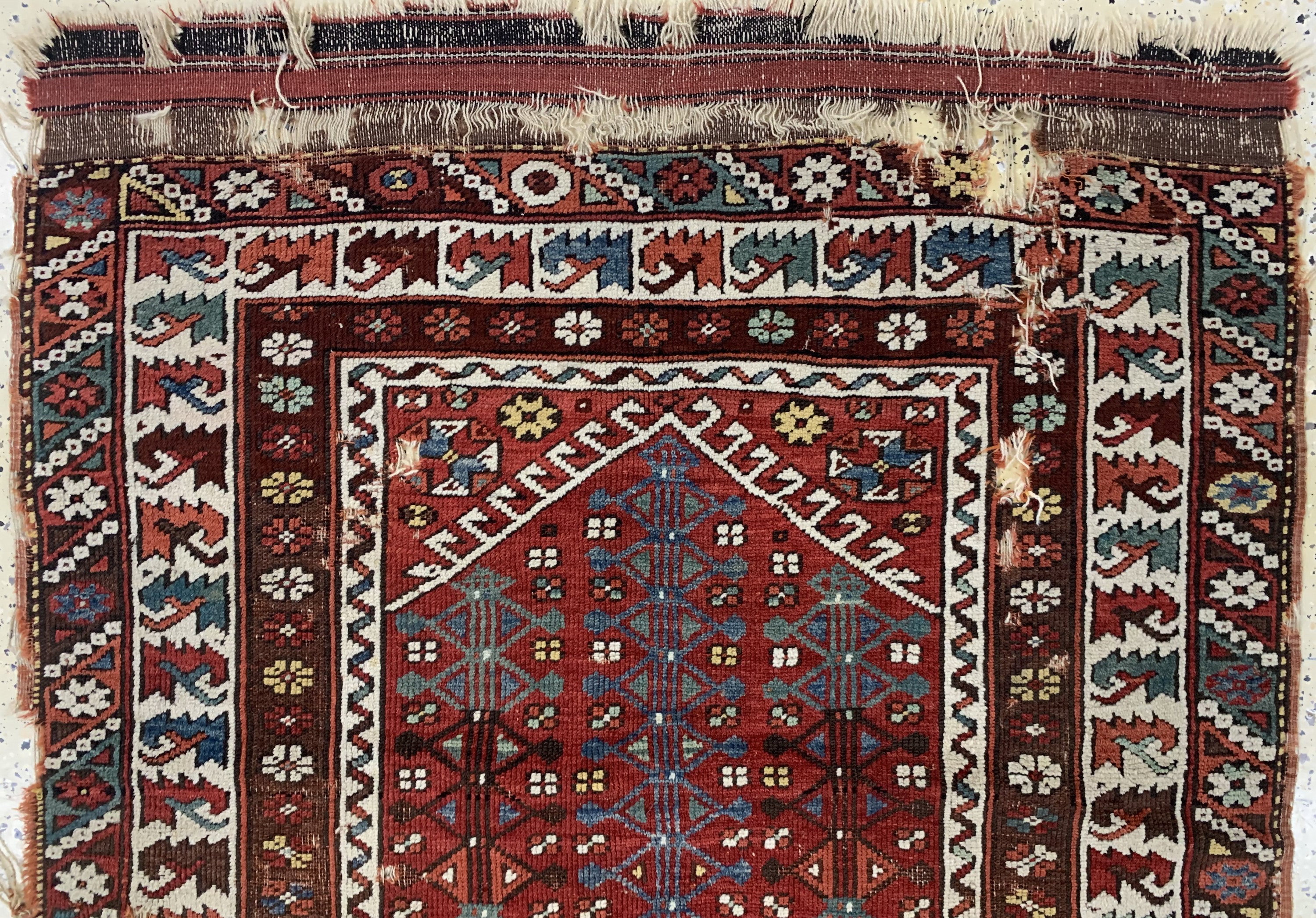 Detail a: Antiker Bergama, Türkei, 19.Jhd, Wolle auf Wolle, ca. 124 x 112 cm, EHZ: 4