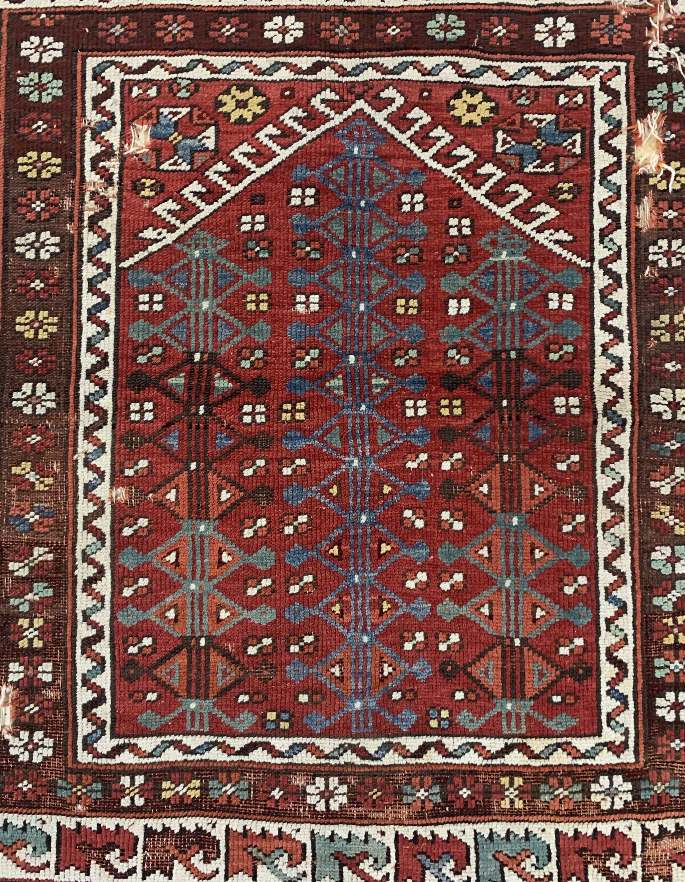 Detail c: Antiker Bergama, Türkei, 19.Jhd, Wolle auf Wolle, ca. 124 x 112 cm, EHZ: 4