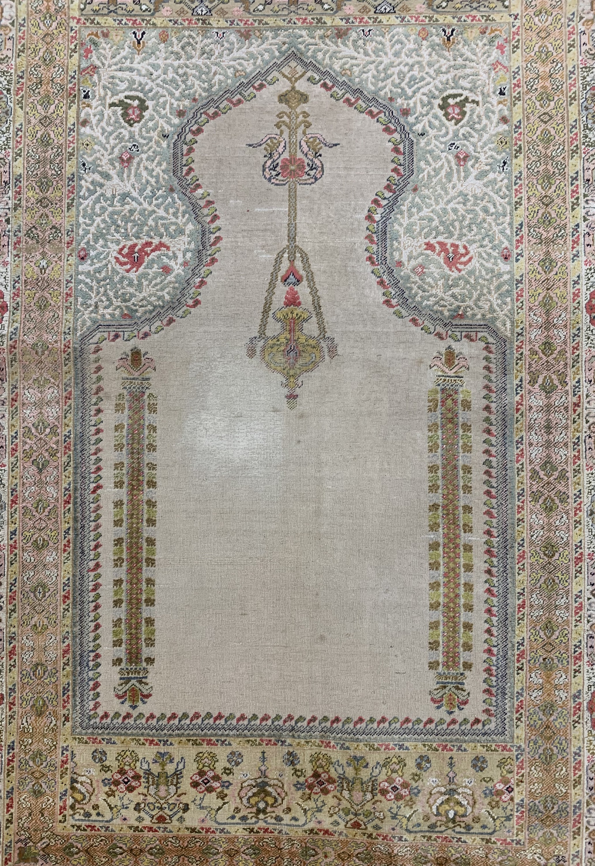 Detail c: Kayseri antik, Türkei, um 1900, merzerisierte Baumwolle, ca. 190 x 129 cm, EHZ: 3