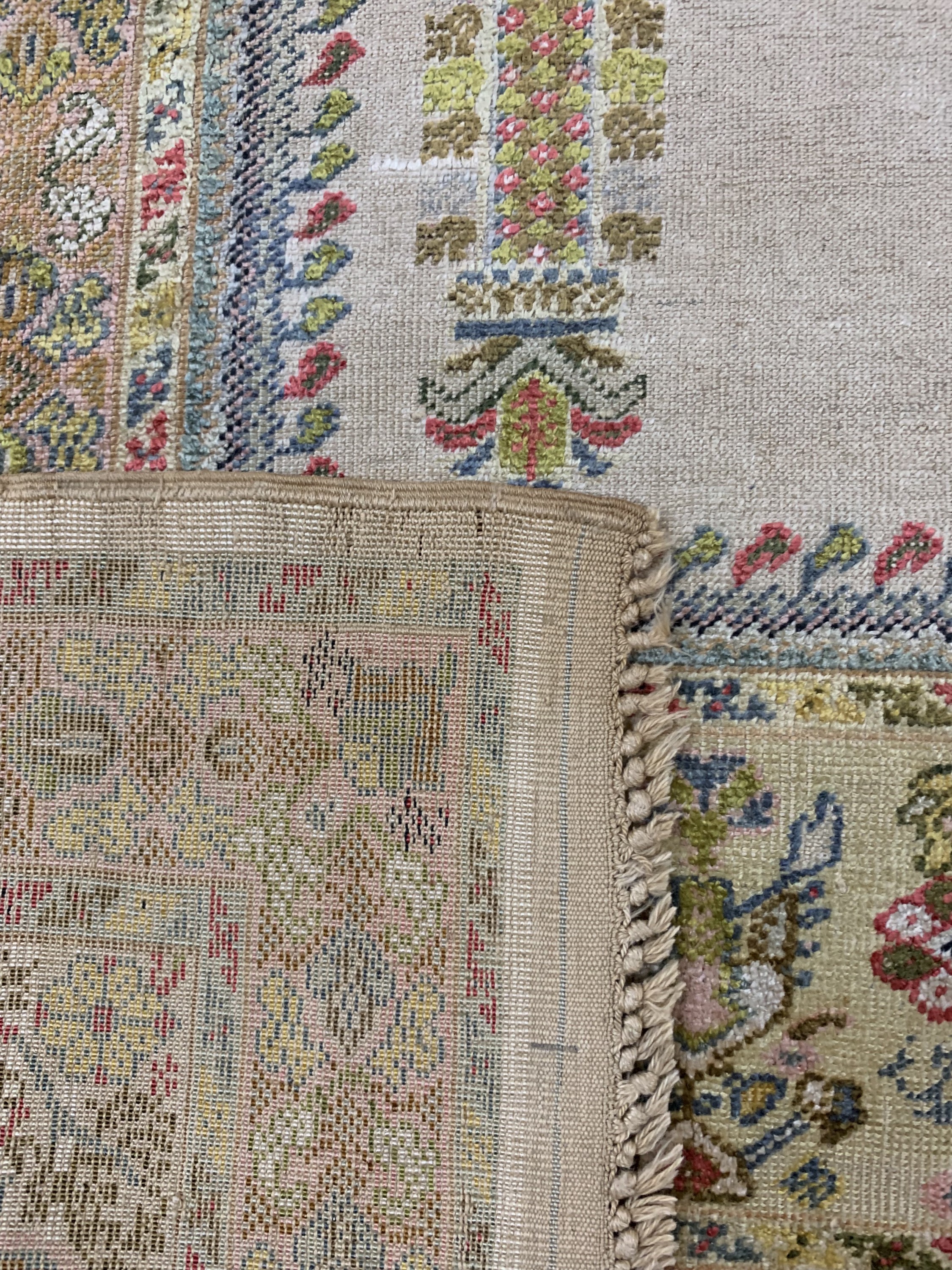 Detail e: Kayseri antik, Türkei, um 1900, merzerisierte Baumwolle, ca. 190 x 129 cm, EHZ: 3