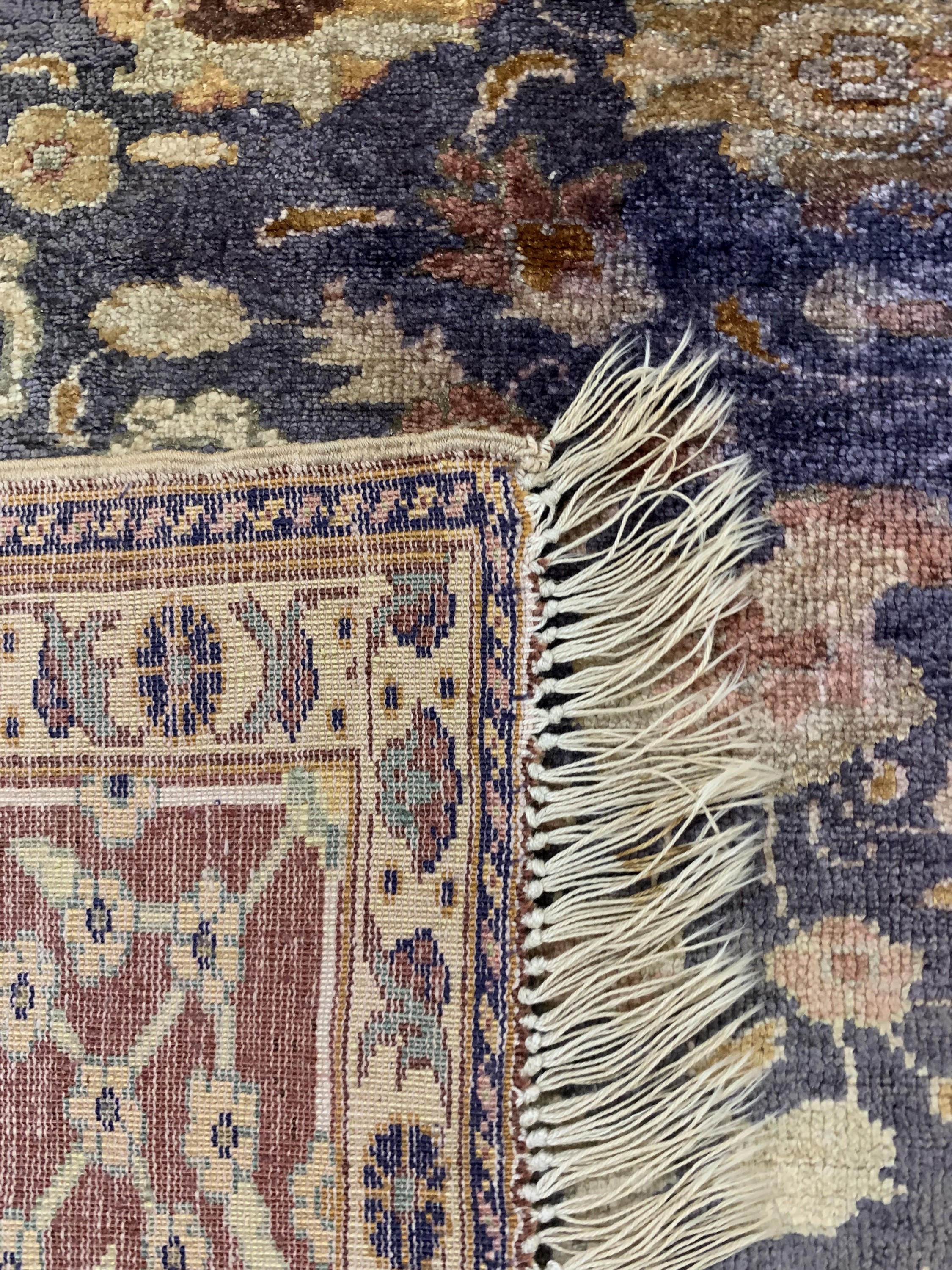 Detail d: Seiden Kayseri, Türkei, Anfang 20.Jhd, Seide auf Baumwolle, ca. 182 x 122 cm, verfärbt, EHZ: 3