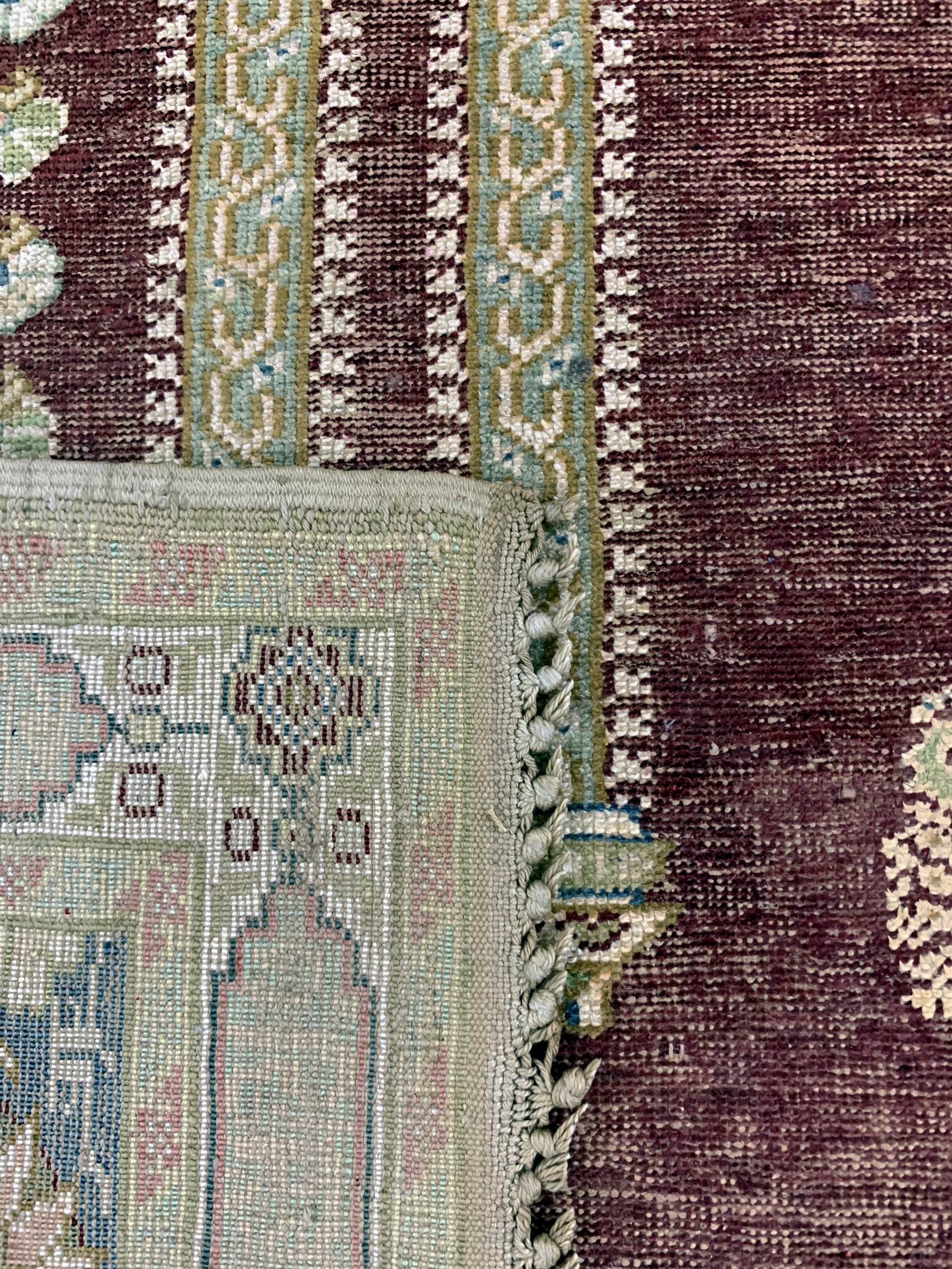 Detail e: Antiker Panderma, Türkei, um 1900, merzerisierte Baumwolle, ca. 185 x 136 cm, EHZ: 3