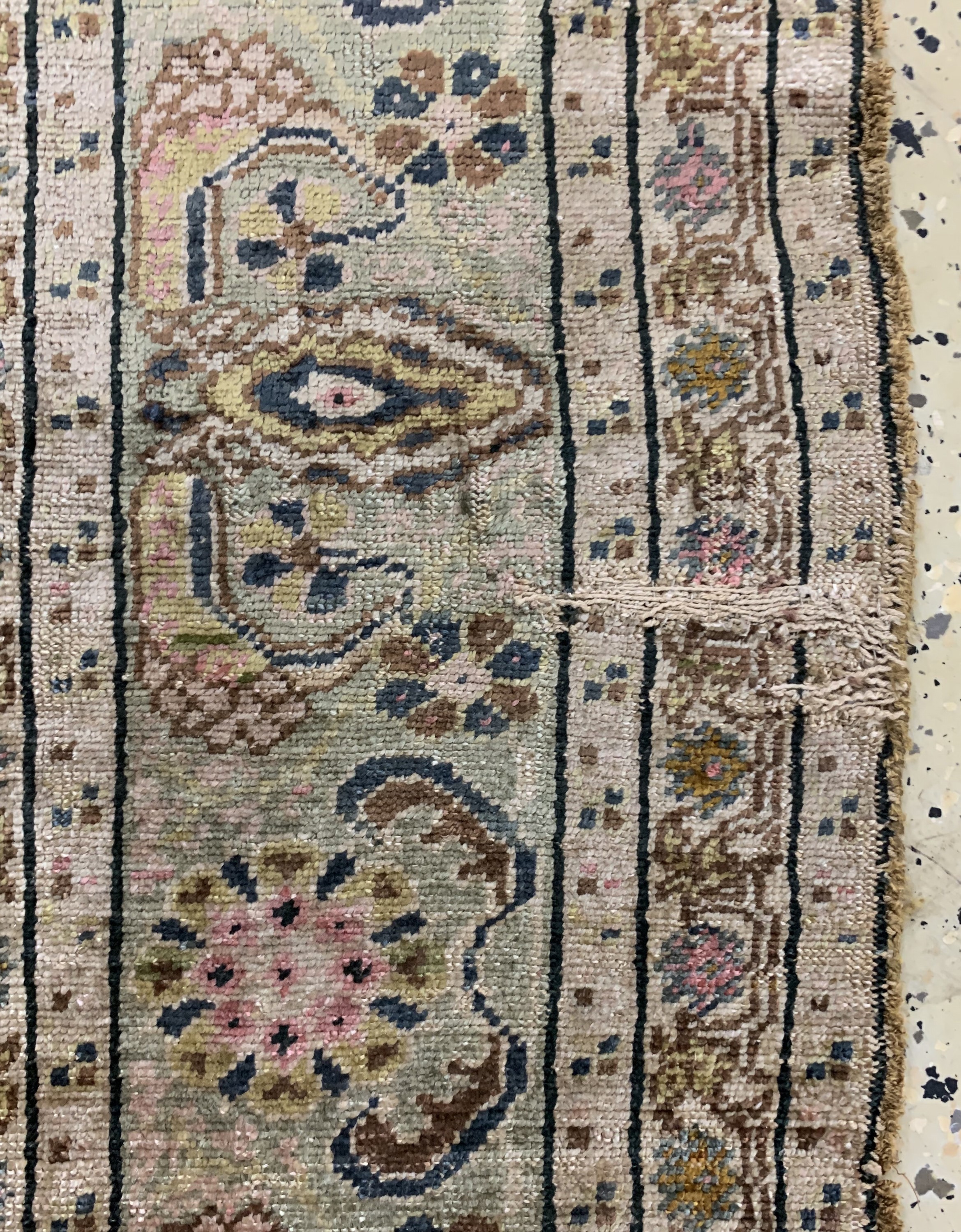 Detail f: Antiker Sivas, Türkei, um 1900, Naturseide,ca. 170 x 120 cm, EHZ: 3-4