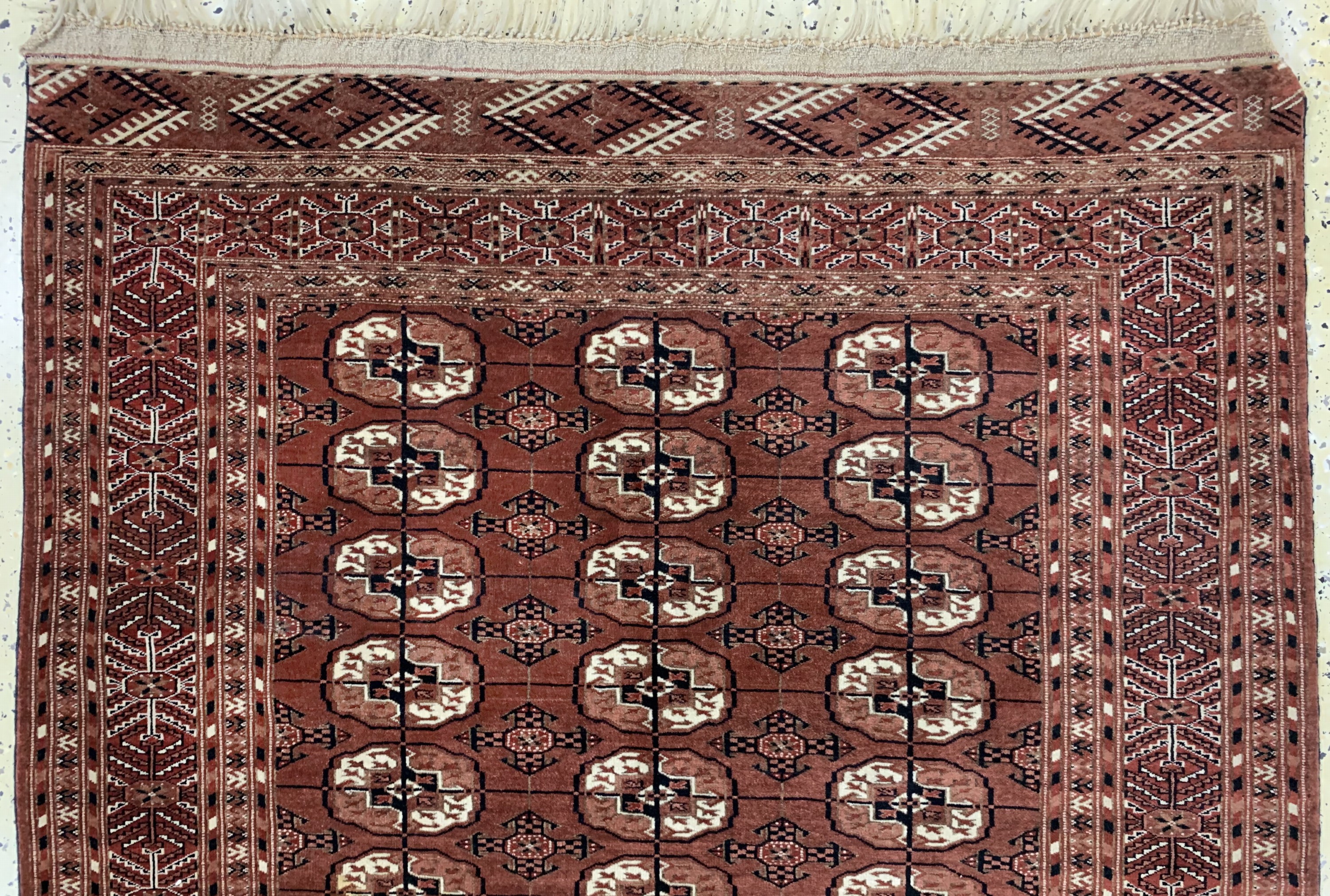 Detail a: Buchara fein, Rußland, Mitte 20.Jhd, Wolle auf Wolle, ca. 170 x 118 cm, EHZ: 2