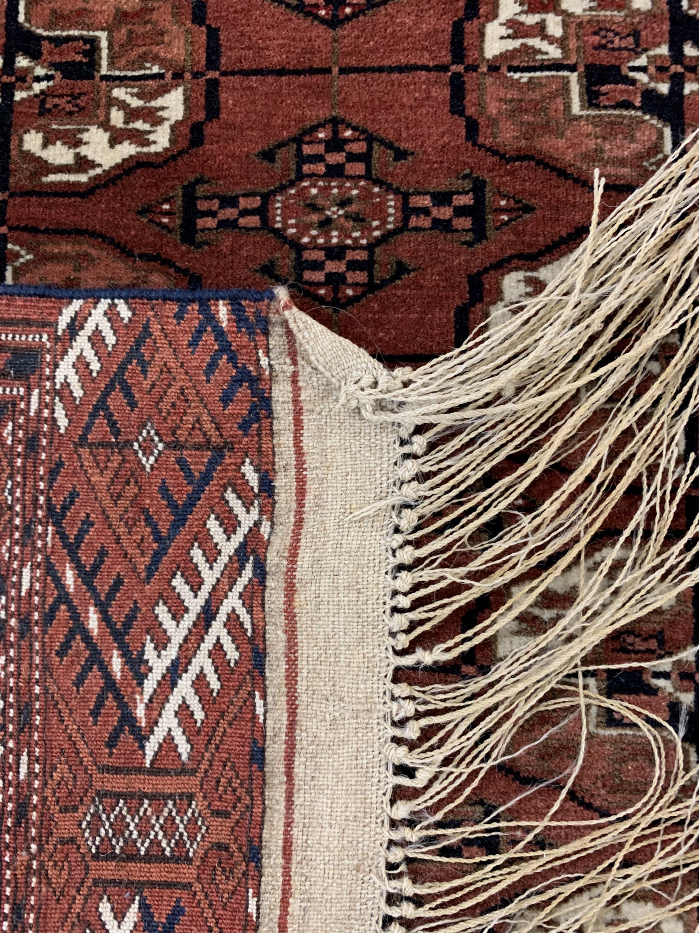 Detail d: Buchara fein, Rußland, Mitte 20.Jhd, Wolle auf Wolle, ca. 170 x 118 cm, EHZ: 2