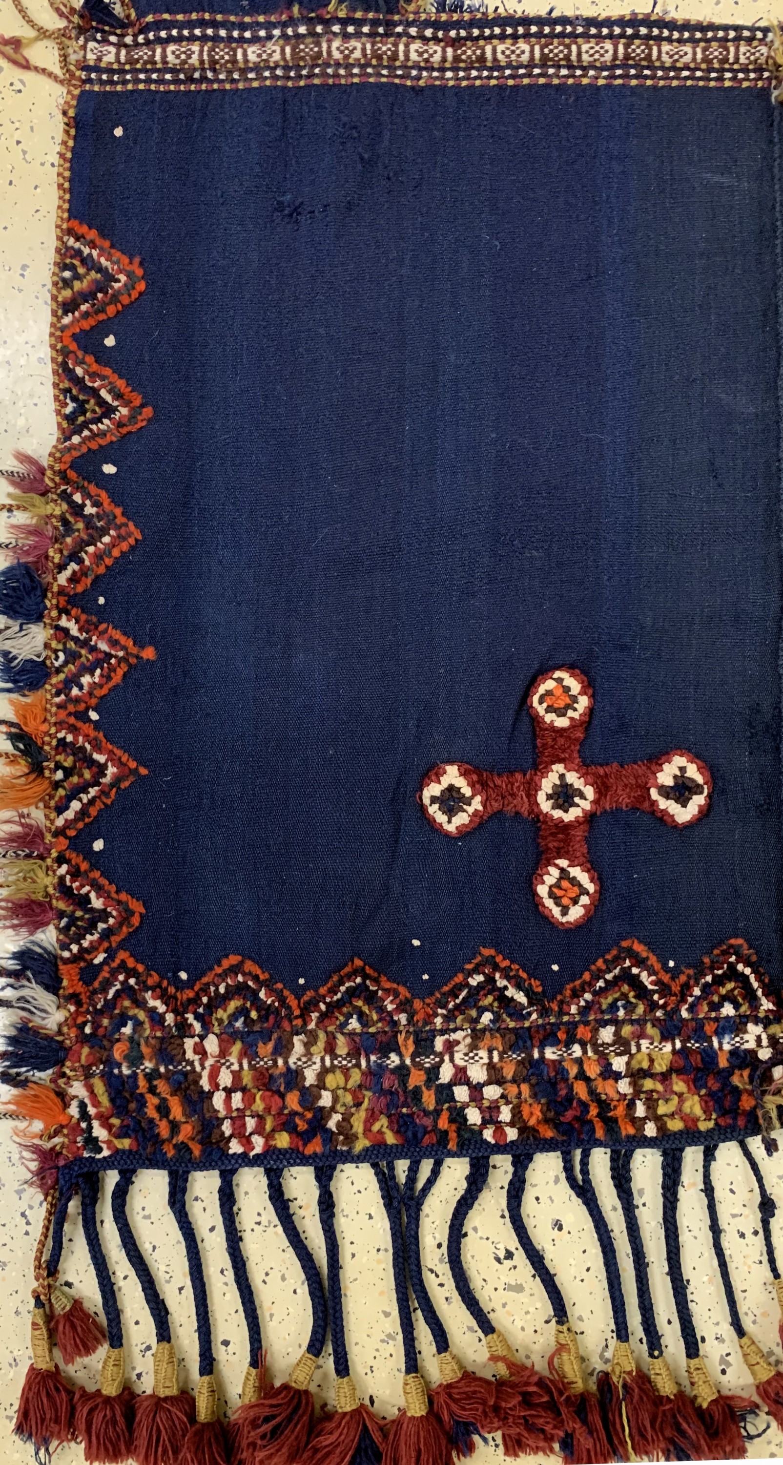 Detail b: Ghaschgai"Pferdedecke", Persien, Anfang 20.Jhd, Wolle auf Wolle, ca. 166 x 145 cm, EHZ: 2