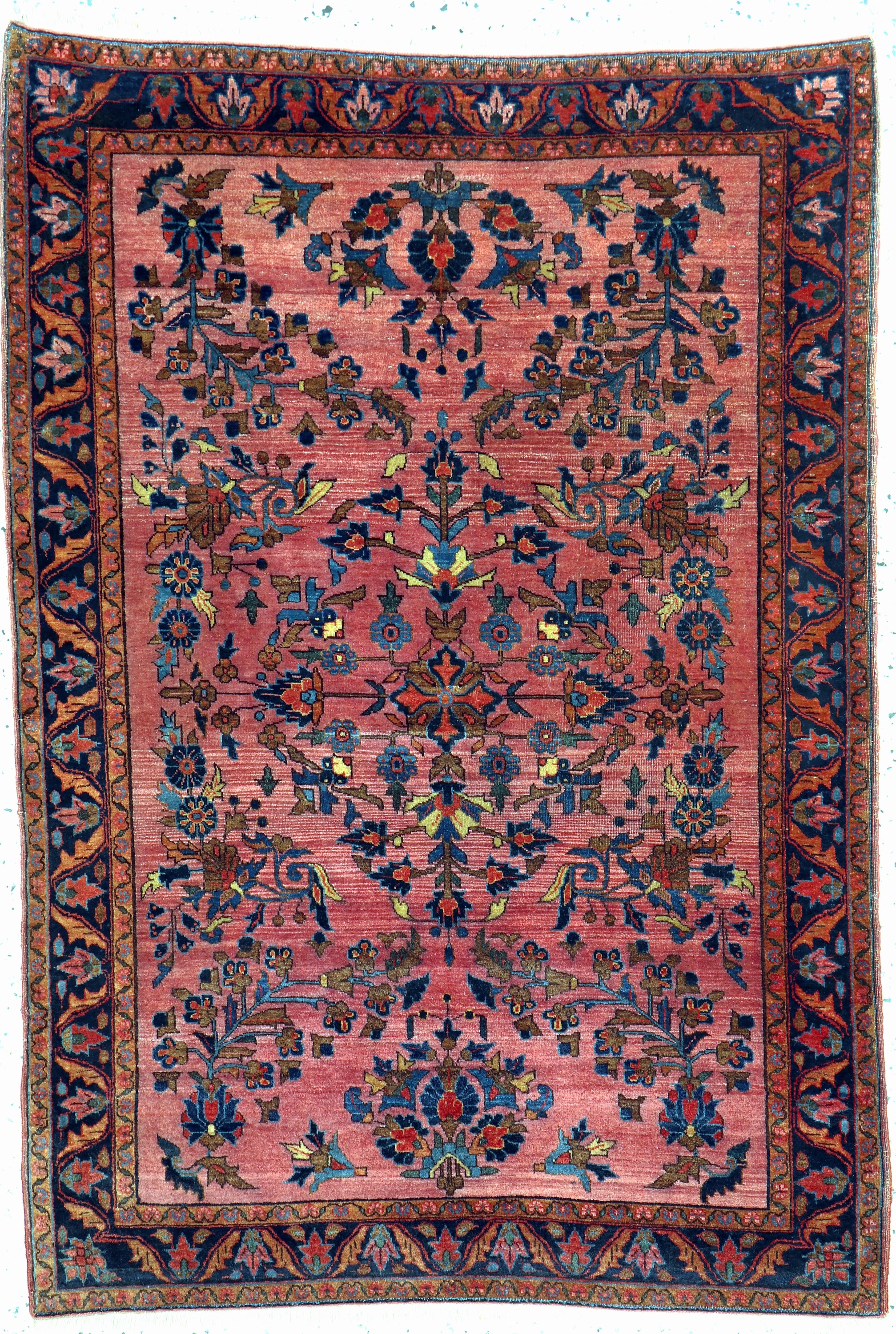 Us Re-Import Sarogh antik, Persien, um 1900, Wolle auf Baumwolle, ca. 147 x 100 cm, EHZ: 3, (mehrere kleine Risse)