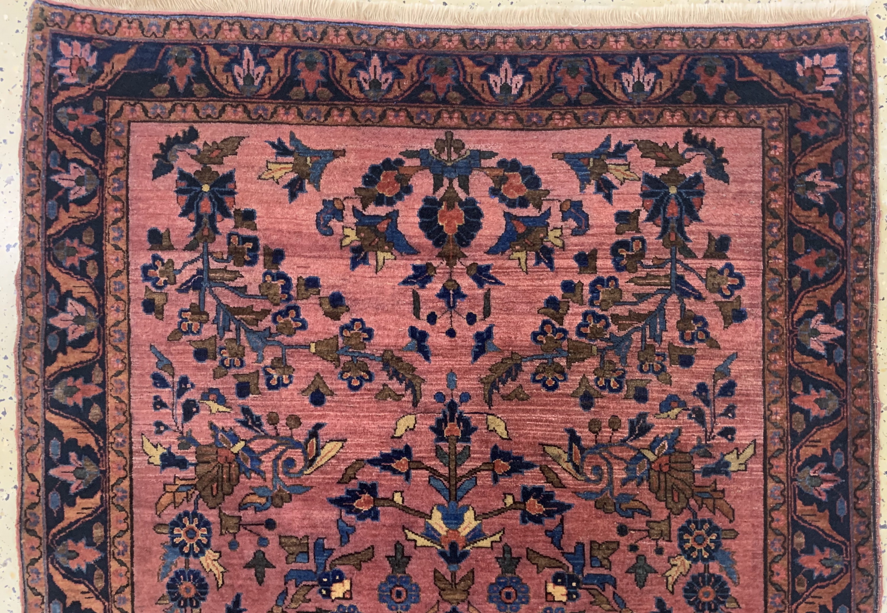 Detail a: Us Re-Import Sarogh antik, Persien, um 1900, Wolle auf Baumwolle, ca. 147 x 100 cm, EHZ: 3, (mehrere kleine Risse)