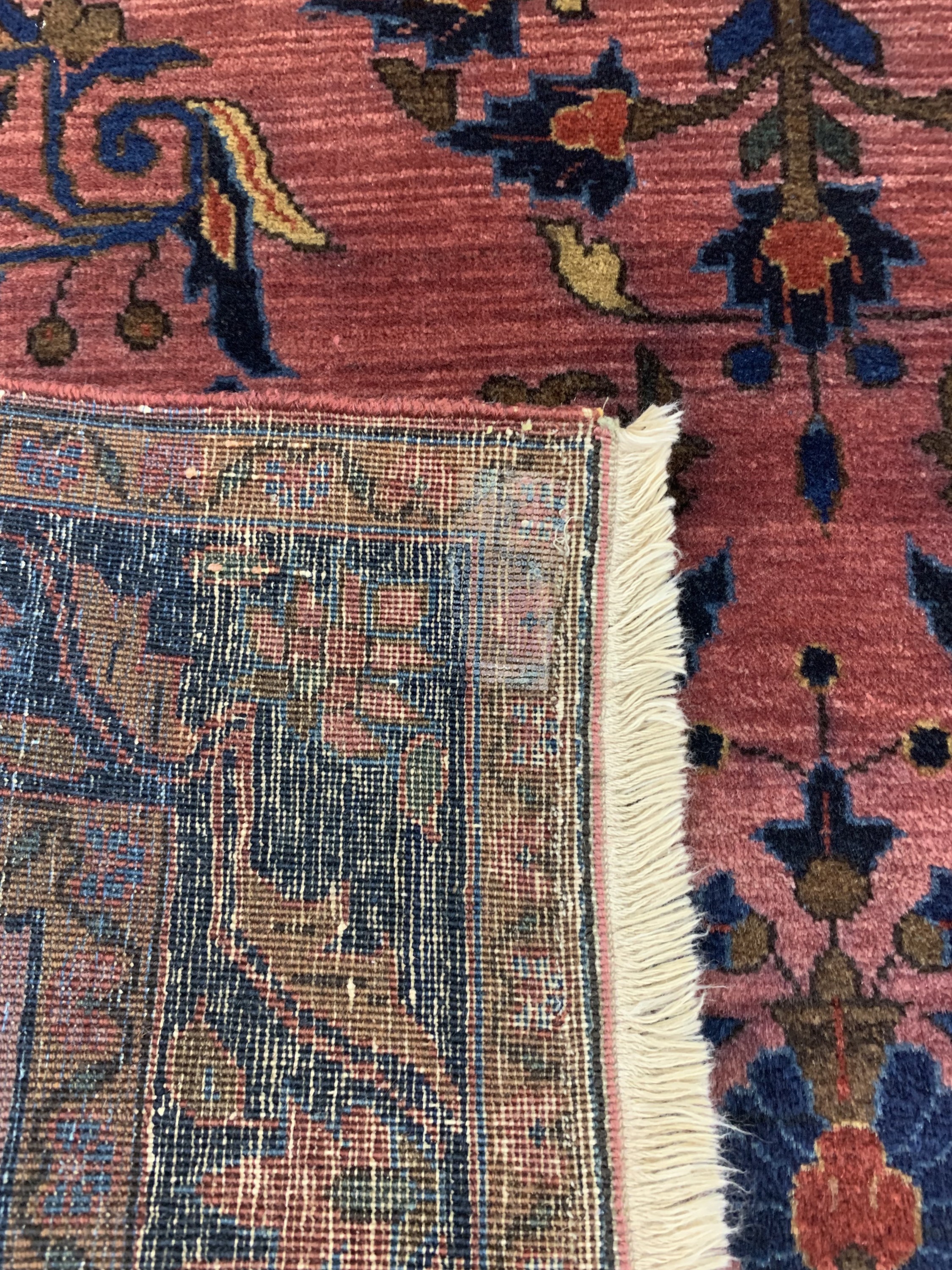 Detail d: Us Re-Import Sarogh antik, Persien, um 1900, Wolle auf Baumwolle, ca. 147 x 100 cm, EHZ: 3, (mehrere kleine Risse)