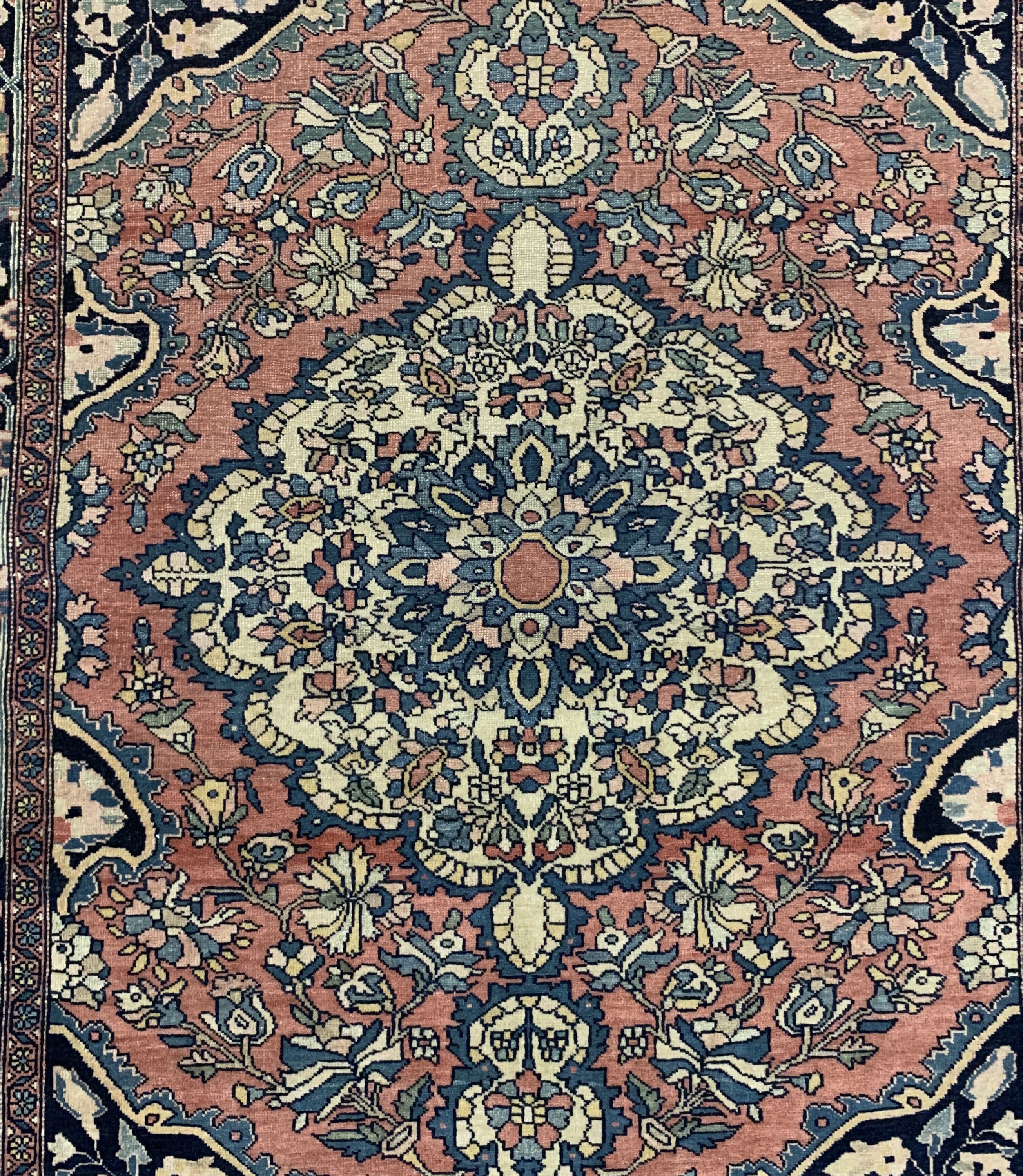 Detail c: Antiker Farahan, Persien, um 1900, Wolle auf Baumwolle, ca. 148 x 104 cm, EHZ: 3