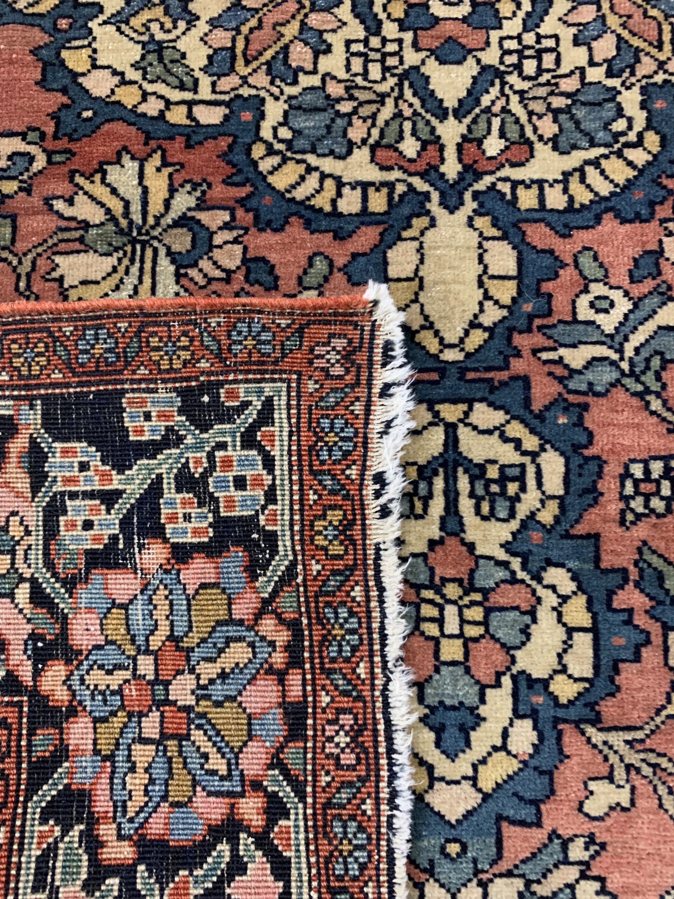 Detail e: Antiker Farahan, Persien, um 1900, Wolle auf Baumwolle, ca. 148 x 104 cm, EHZ: 3