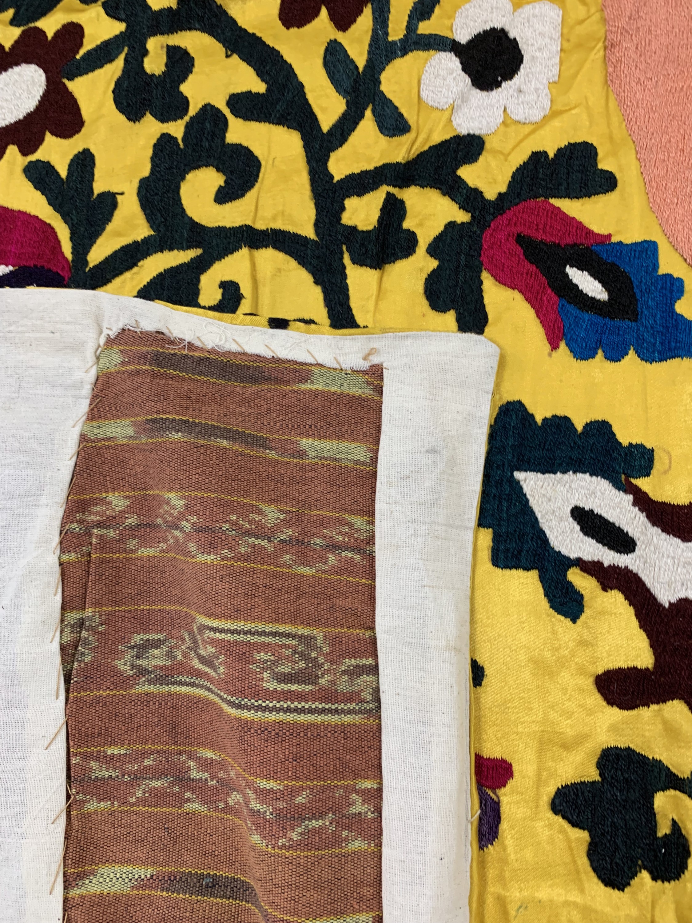 Detail c: Susani, Uzbekistan, Mitte 20.Jhd, Seidenstickerei, ca. 286 x 136 cm, EHZ: 2
