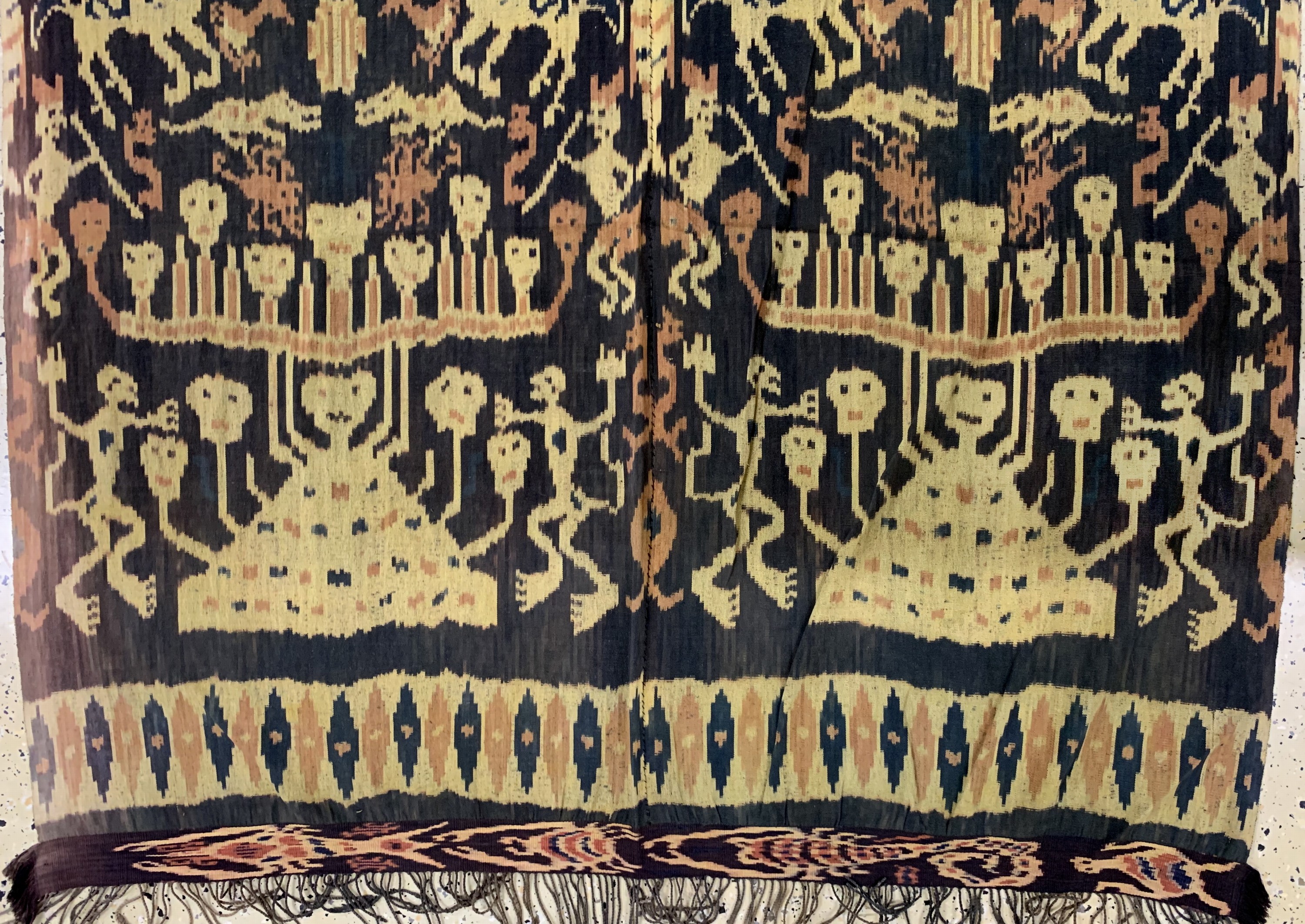 Detail c: Sumba Ikat, Indonesien, Anfang 20.Jhd, Baumwolle, ca. 270 x 130 cm, EHZ: 2