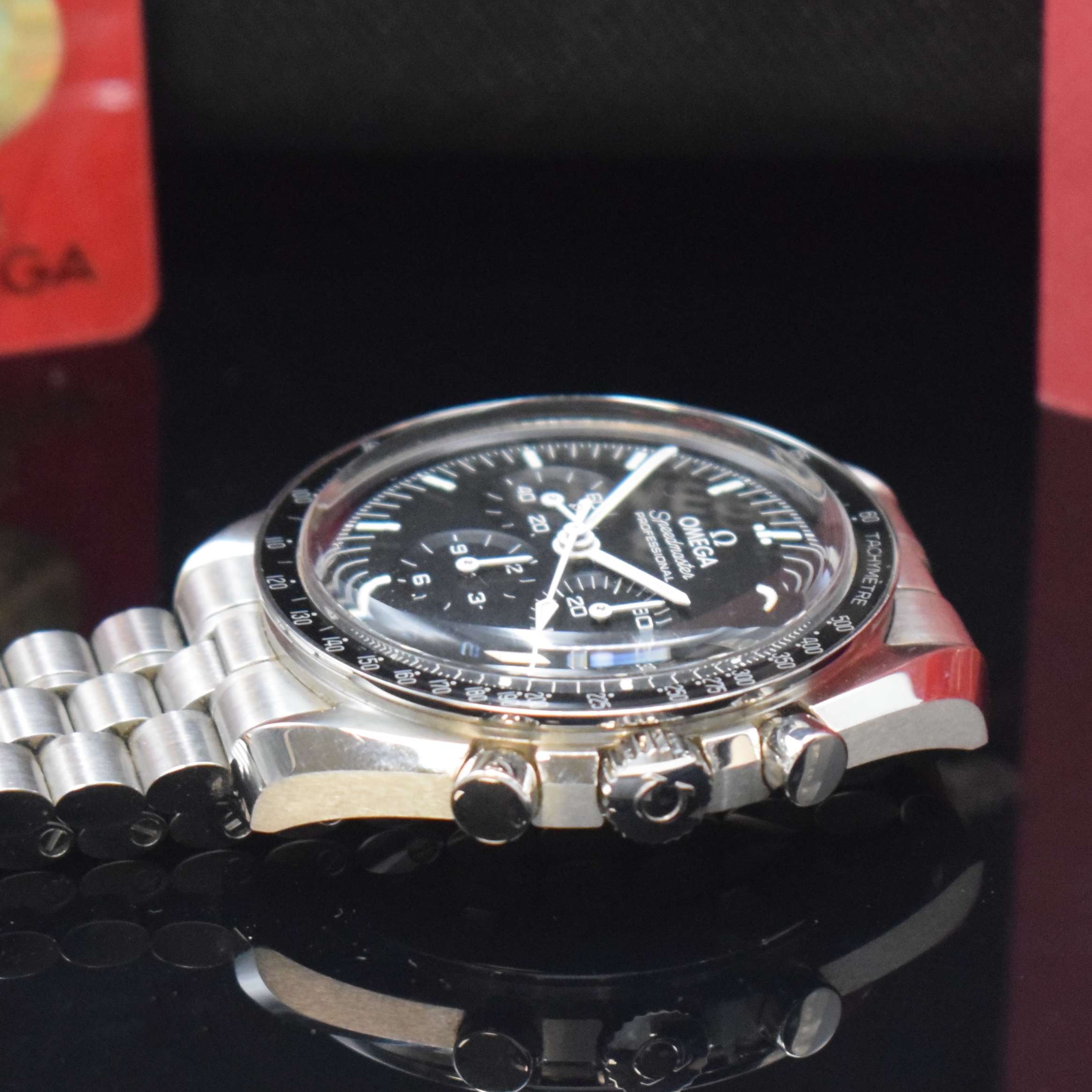 Detail c: OMEGA Armbandchronograph Speedmaster Professional Moonwatch Referenz 310.30.42.50.01.001, Handaufzug, Chronometer in Edelstahl inkl. orig. ...