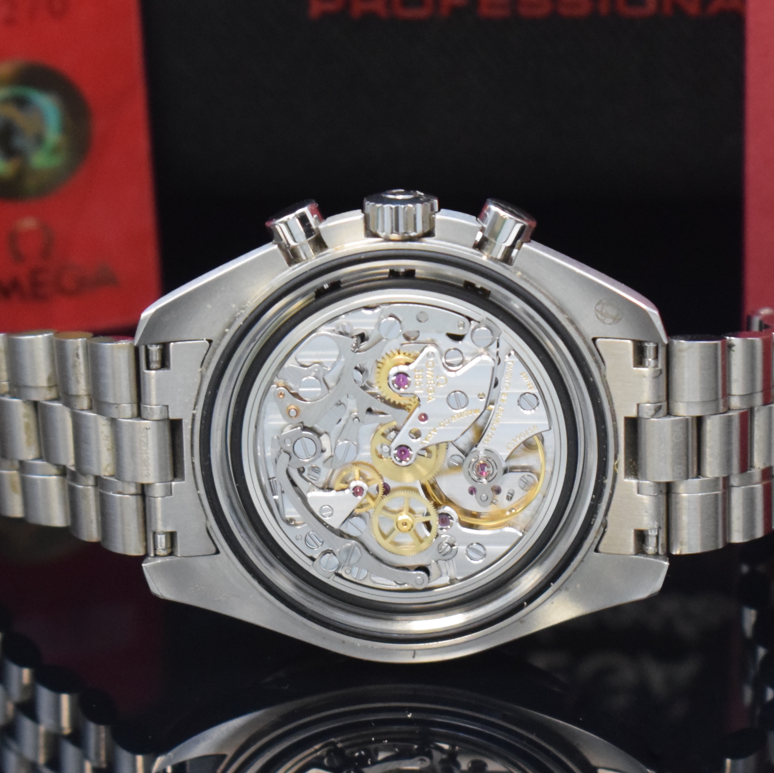 Detail e: OMEGA Armbandchronograph Speedmaster Professional Moonwatch Referenz 310.30.42.50.01.001, Handaufzug, Chronometer in Edelstahl inkl. orig. ...