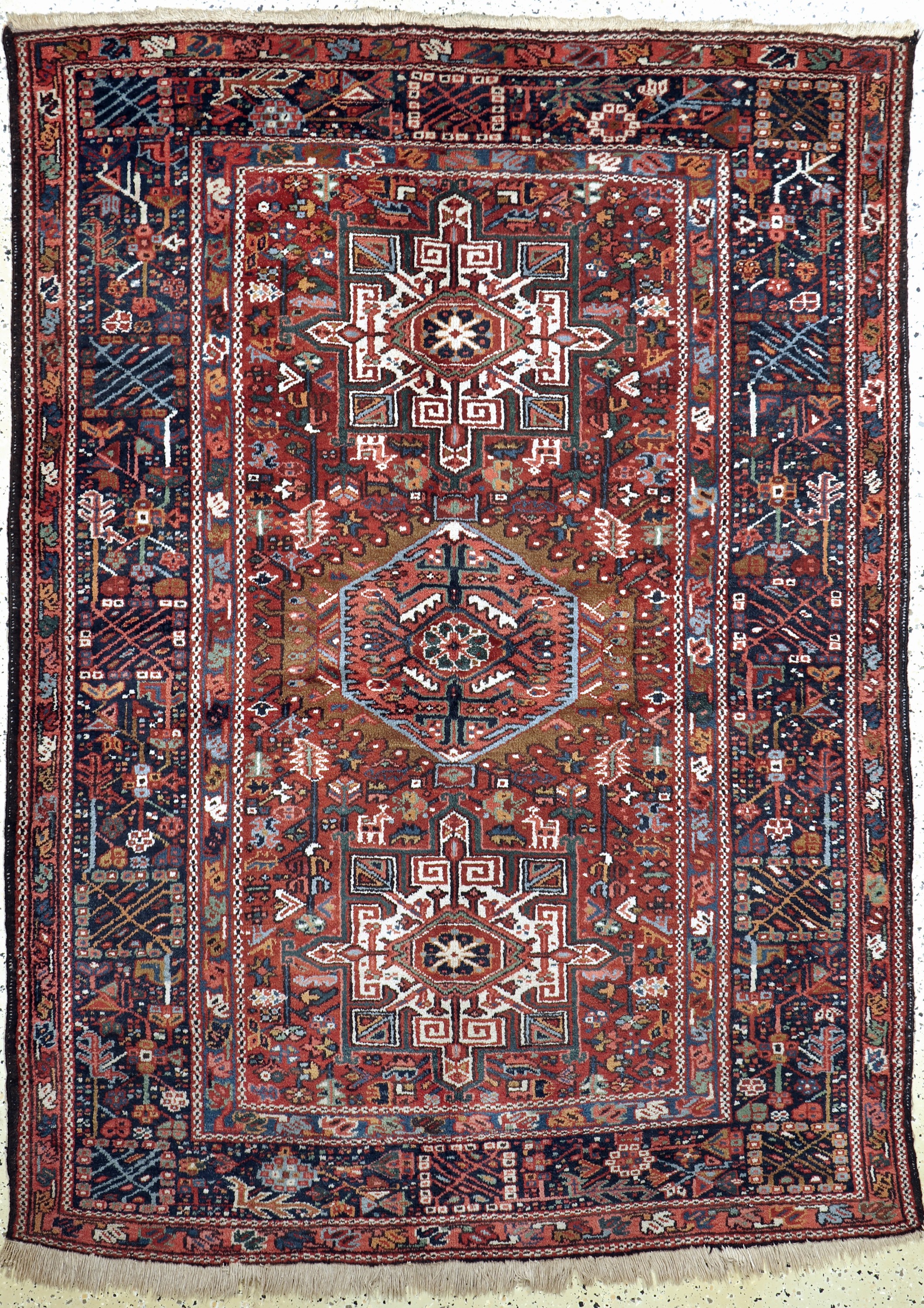 Garadjeh alt, Persien, Anfang 20.Jhd, Wolleauf Baumwolle, ca. 203 x 150 cm, EHZ: 2