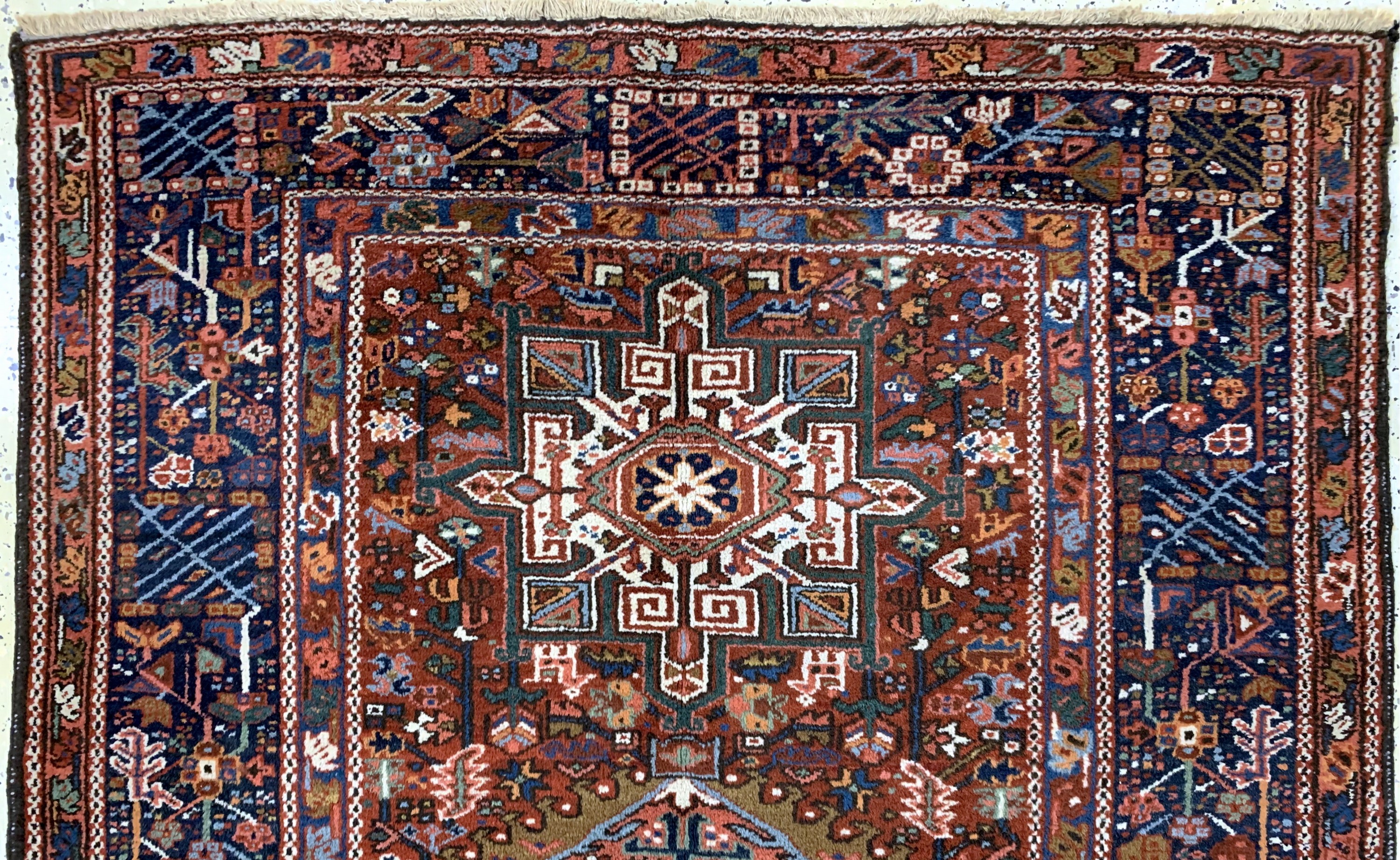 Detail a: Garadjeh alt, Persien, Anfang 20.Jhd, Wolleauf Baumwolle, ca. 203 x 150 cm, EHZ: 2