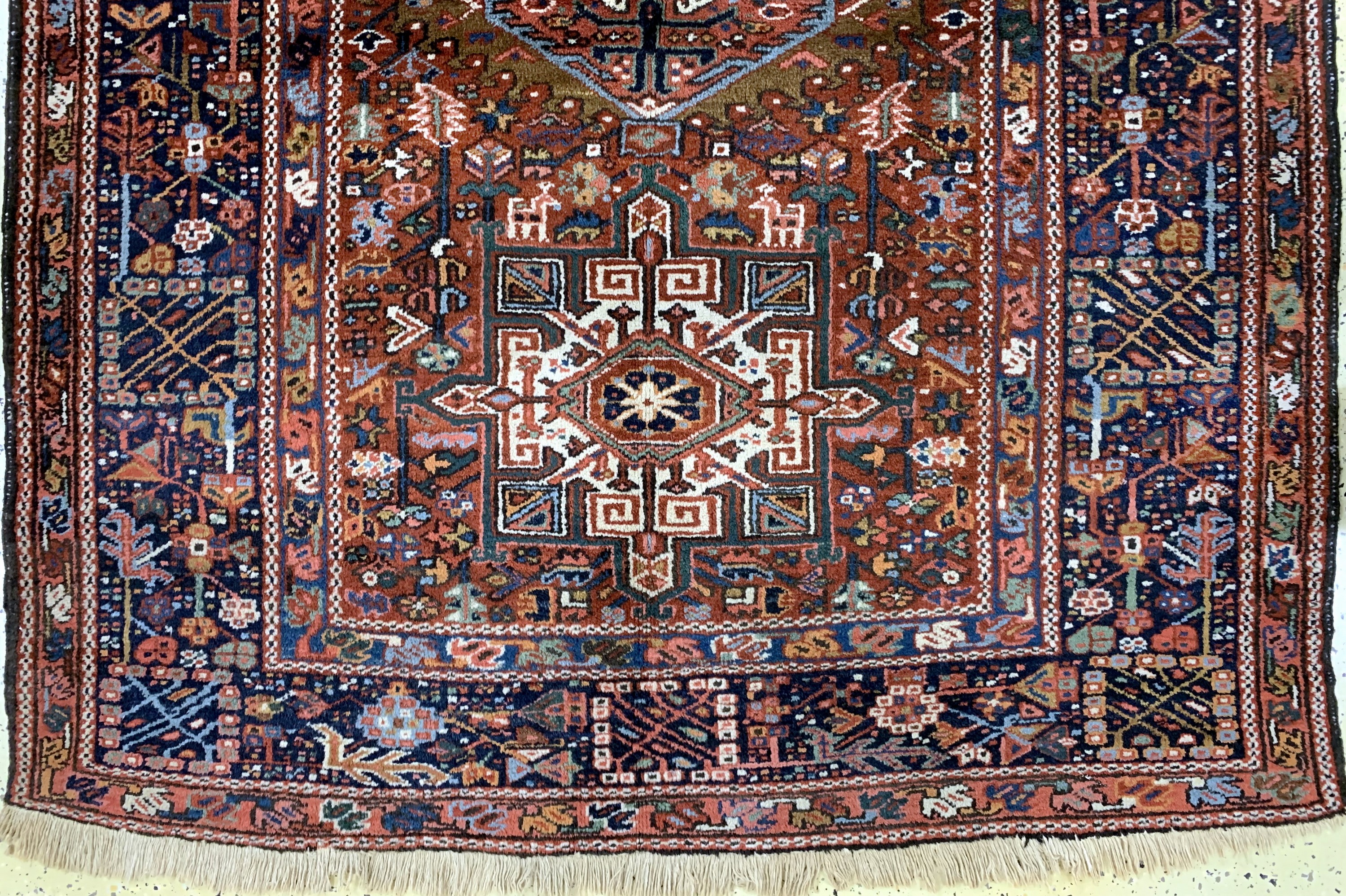 Detail b: Garadjeh alt, Persien, Anfang 20.Jhd, Wolleauf Baumwolle, ca. 203 x 150 cm, EHZ: 2