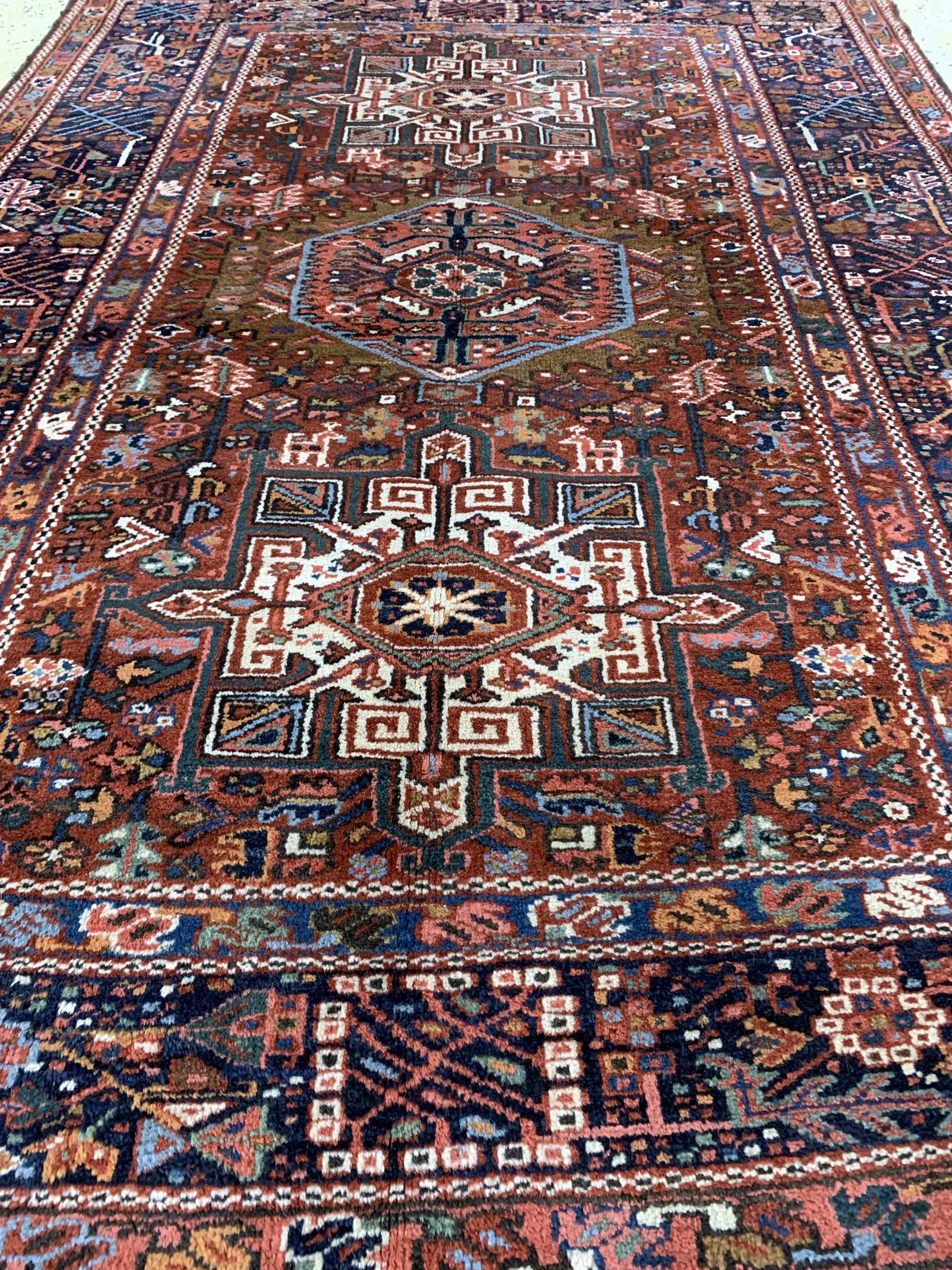 Detail d: Garadjeh alt, Persien, Anfang 20.Jhd, Wolleauf Baumwolle, ca. 203 x 150 cm, EHZ: 2