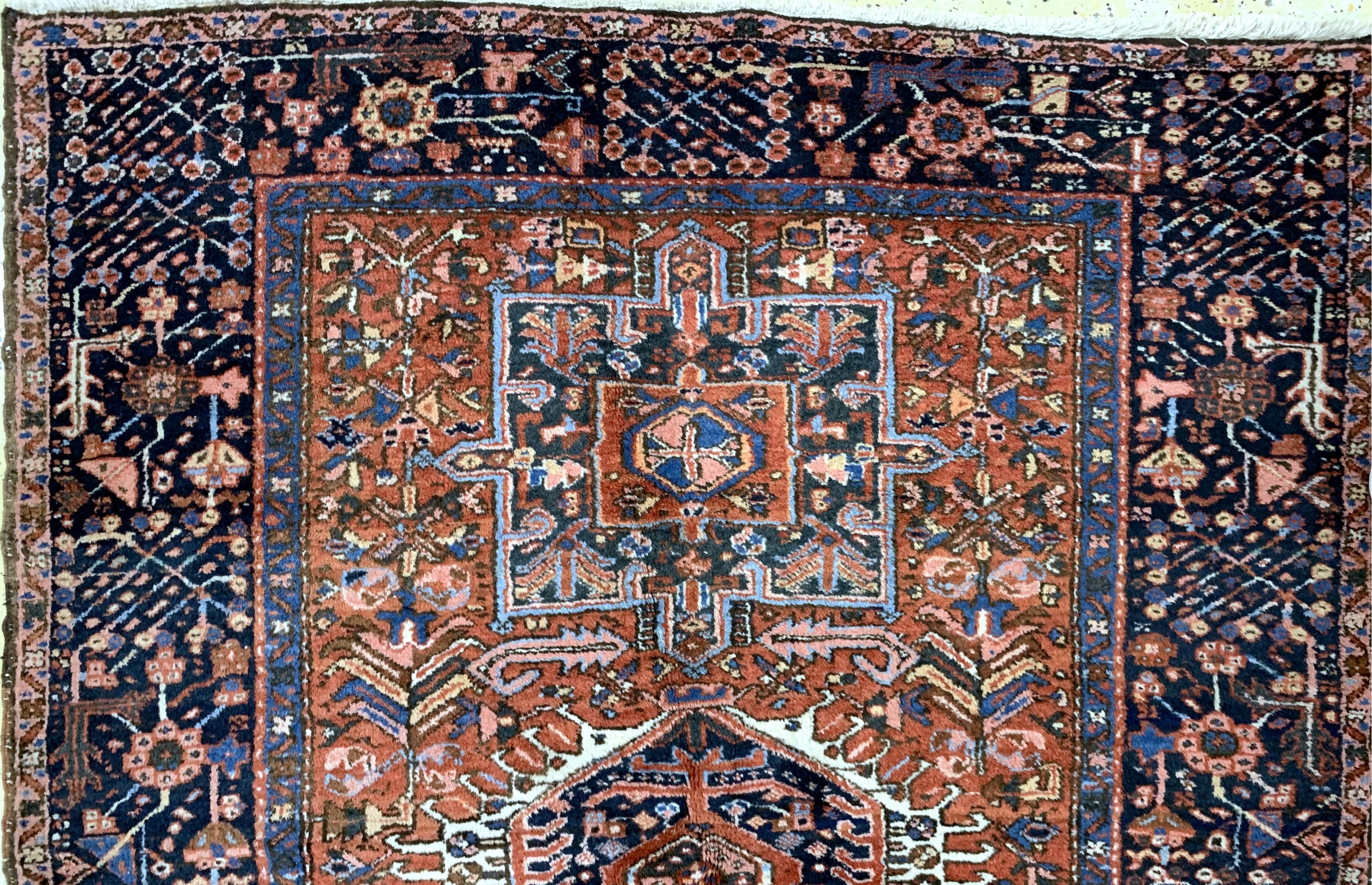 Detail a: Garadjeh alt, Persien, Anfang 20.Jhd, Wolleauf Baumwolle, ca. 196 x 150 cm, EHZ: 2