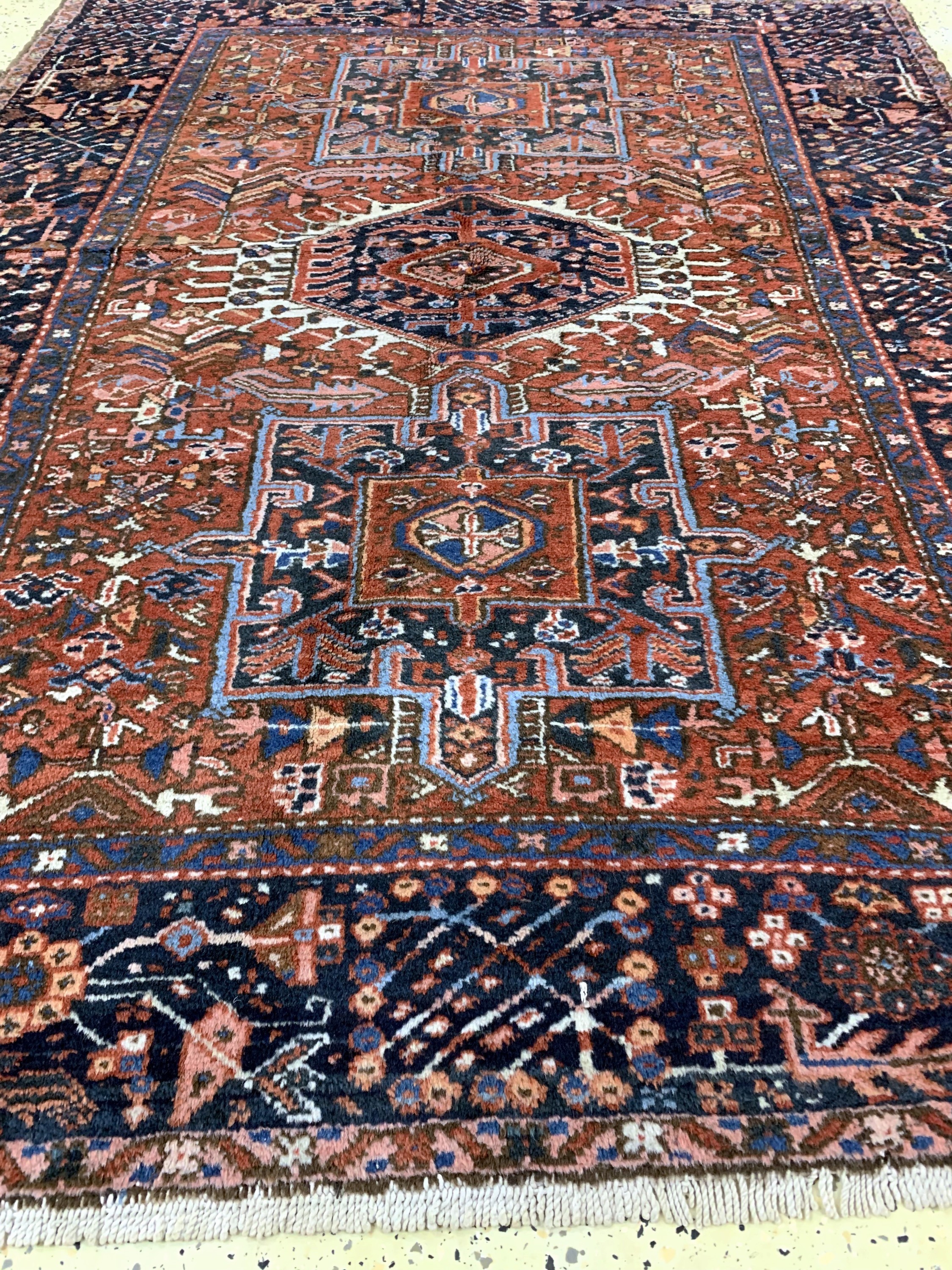 Detail d: Garadjeh alt, Persien, Anfang 20.Jhd, Wolleauf Baumwolle, ca. 196 x 150 cm, EHZ: 2