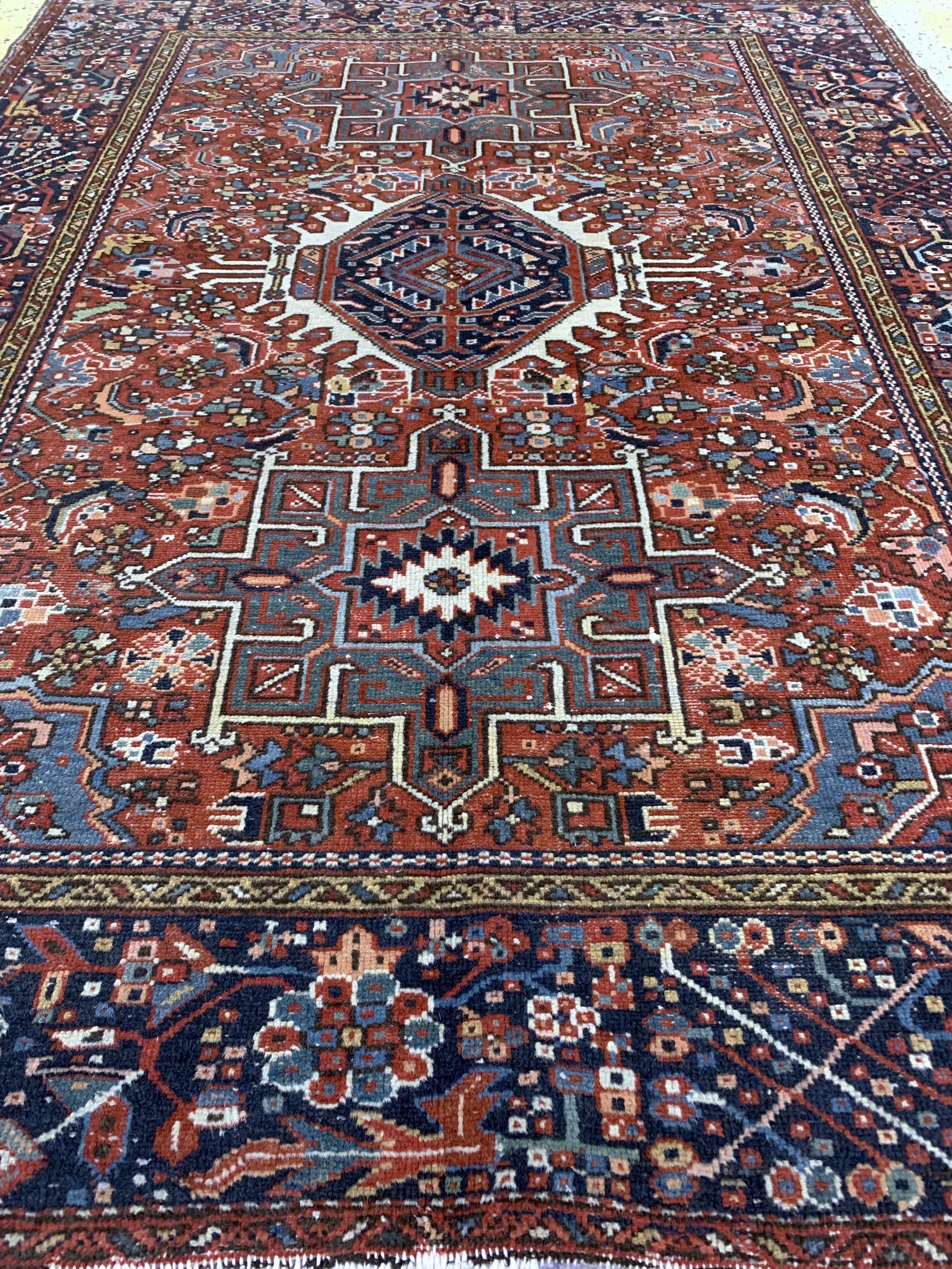 Detail d: Garadjeh alt, Persien, Anfang 20.Jhd, Wolleauf Baumwolle, ca. 187 x 144 cm, EHZ: 3