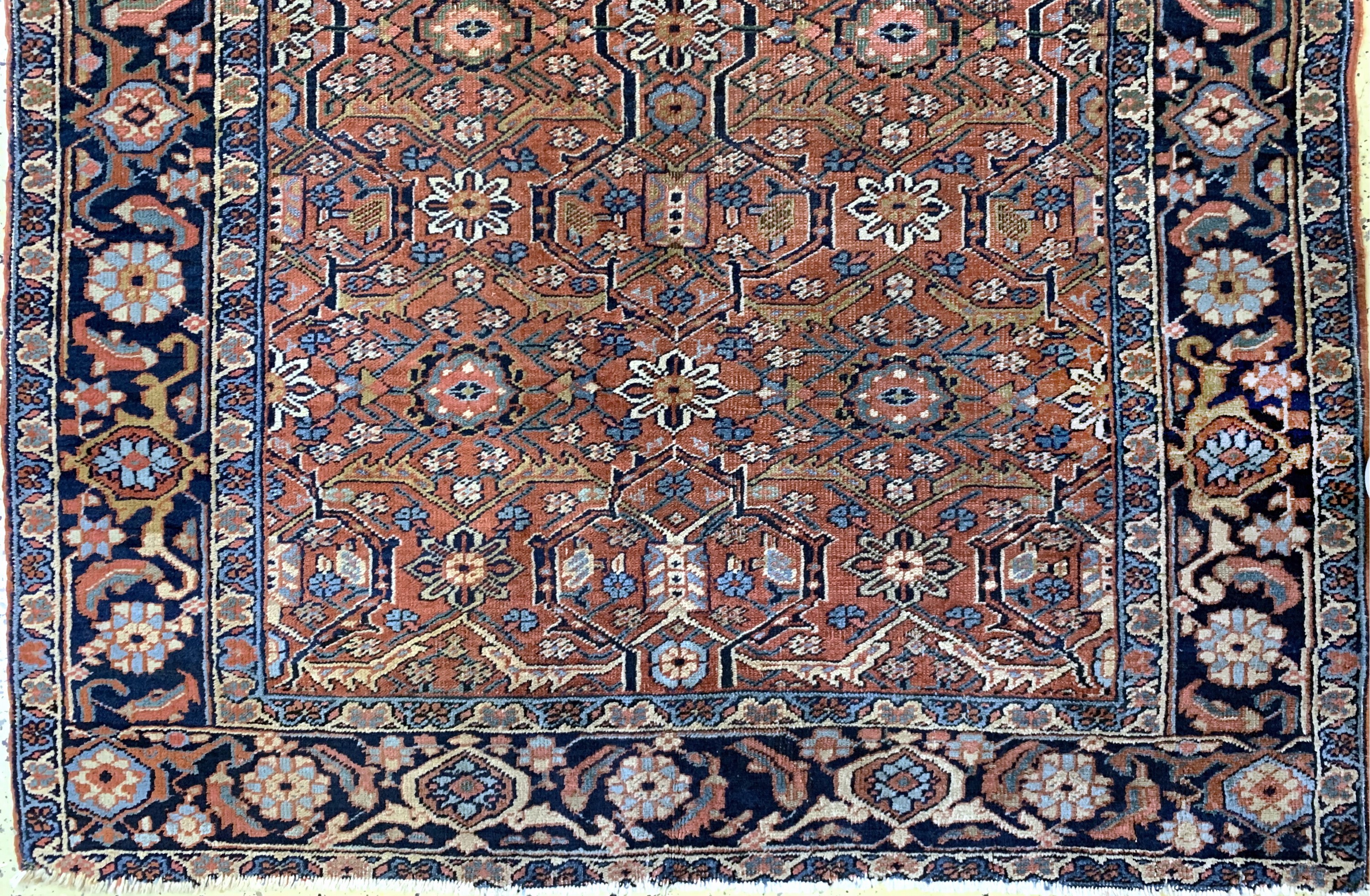 Detail b: Garadjeh alt, Persien, Anfang 20.Jhd, Wolleauf Baumwolle, ca. 187 x 147 cm, EHZ: 4