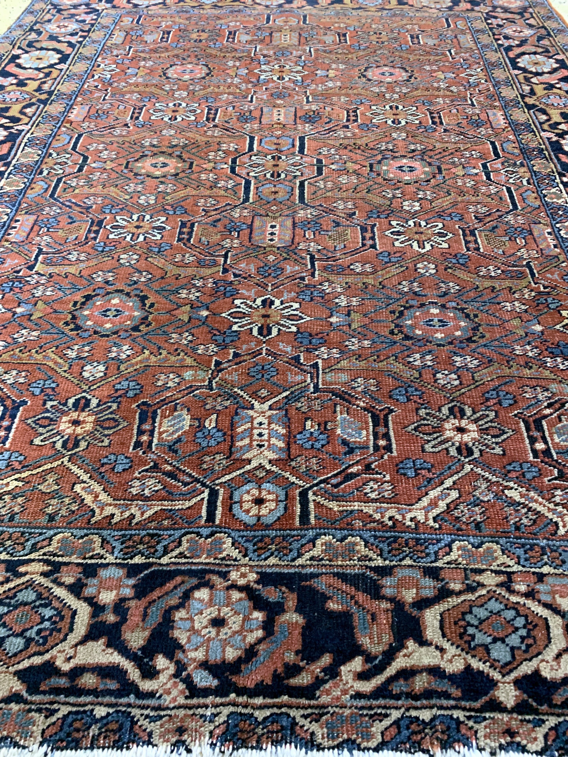 Detail d: Garadjeh alt, Persien, Anfang 20.Jhd, Wolleauf Baumwolle, ca. 187 x 147 cm, EHZ: 4