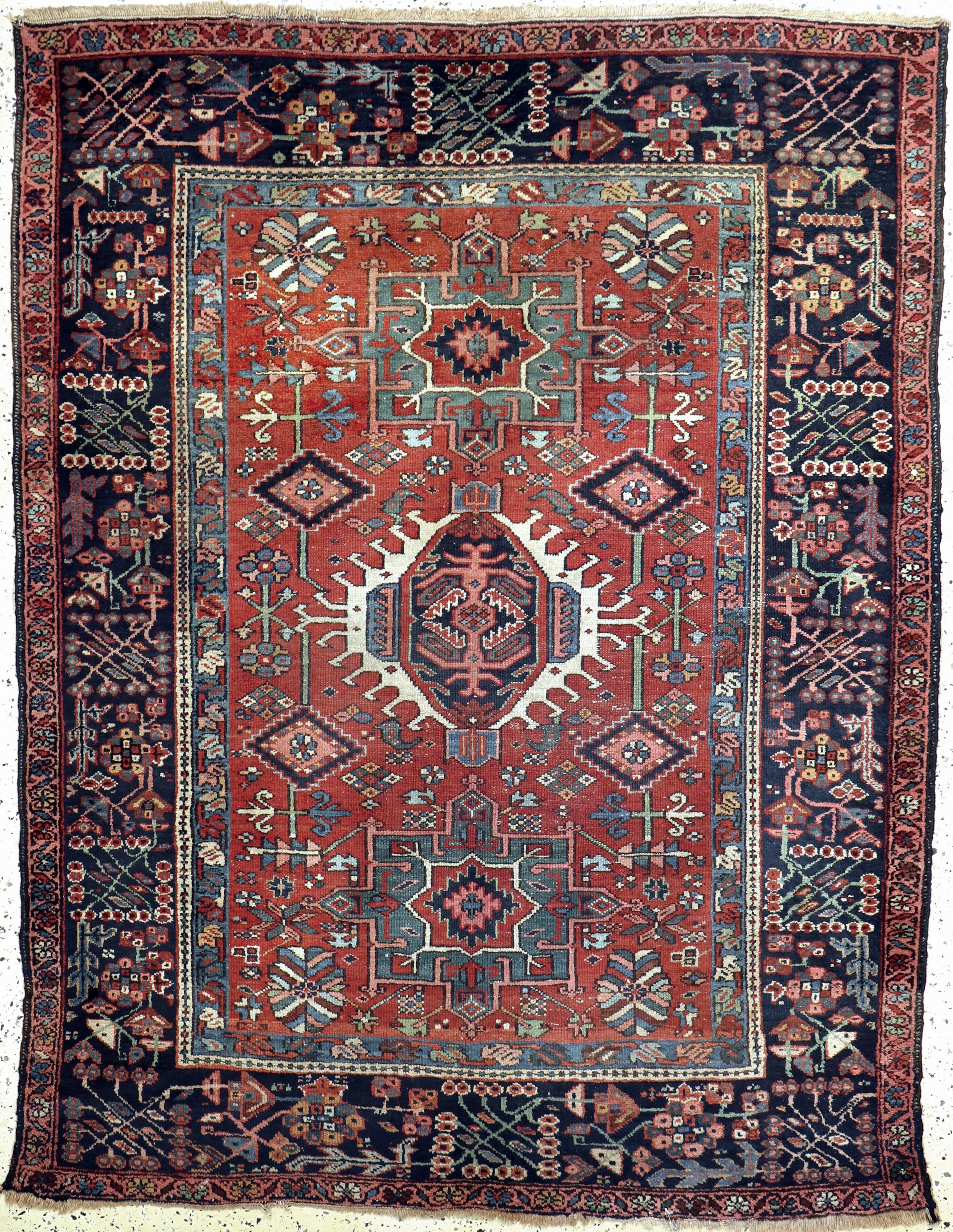 Garadjeh alt, Persien, Anfang 20.Jhd, Wolleauf Baumwolle, ca. 200 x 154 cm, EHZ: 3