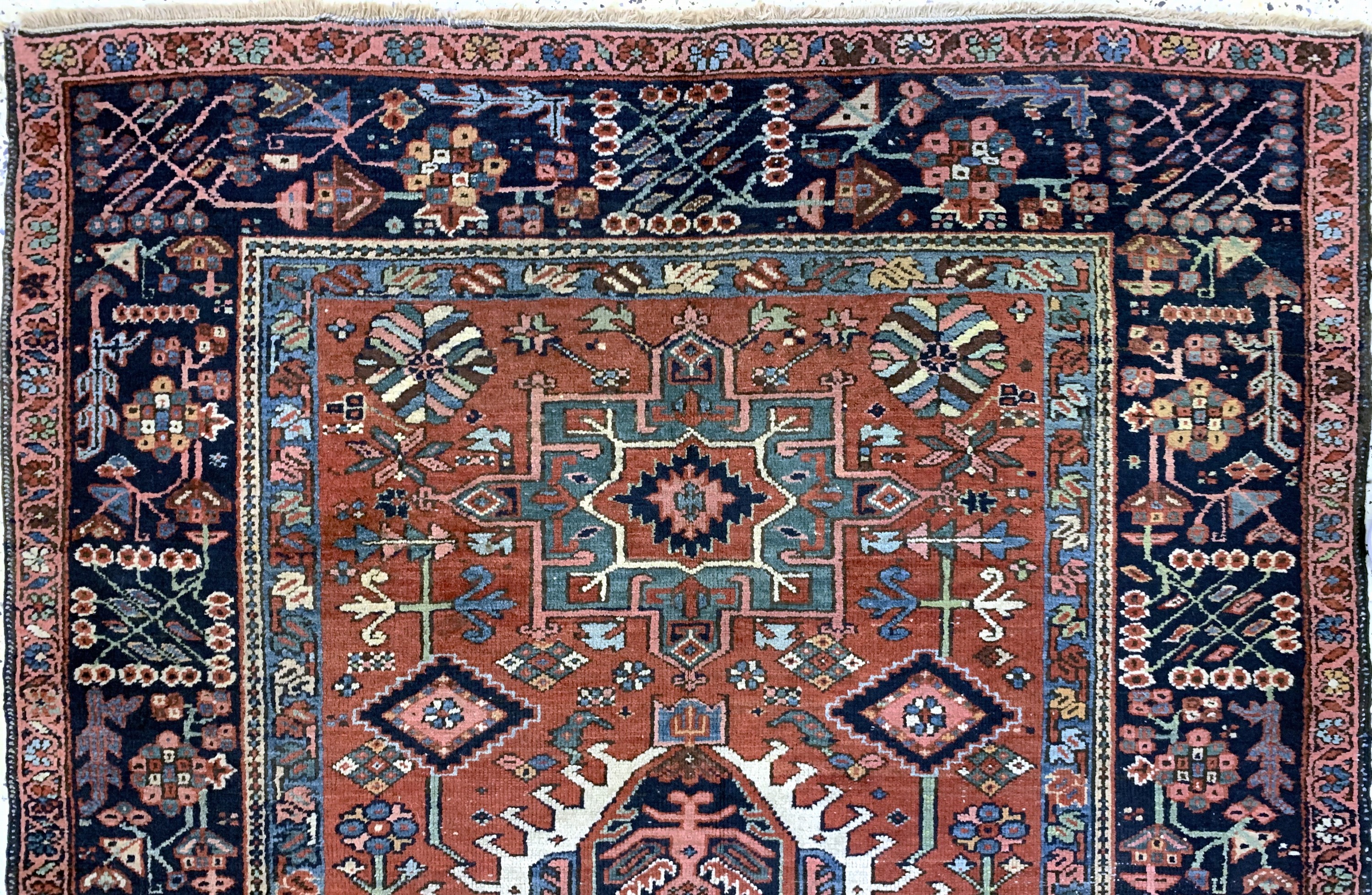 Detail a: Garadjeh alt, Persien, Anfang 20.Jhd, Wolleauf Baumwolle, ca. 200 x 154 cm, EHZ: 3