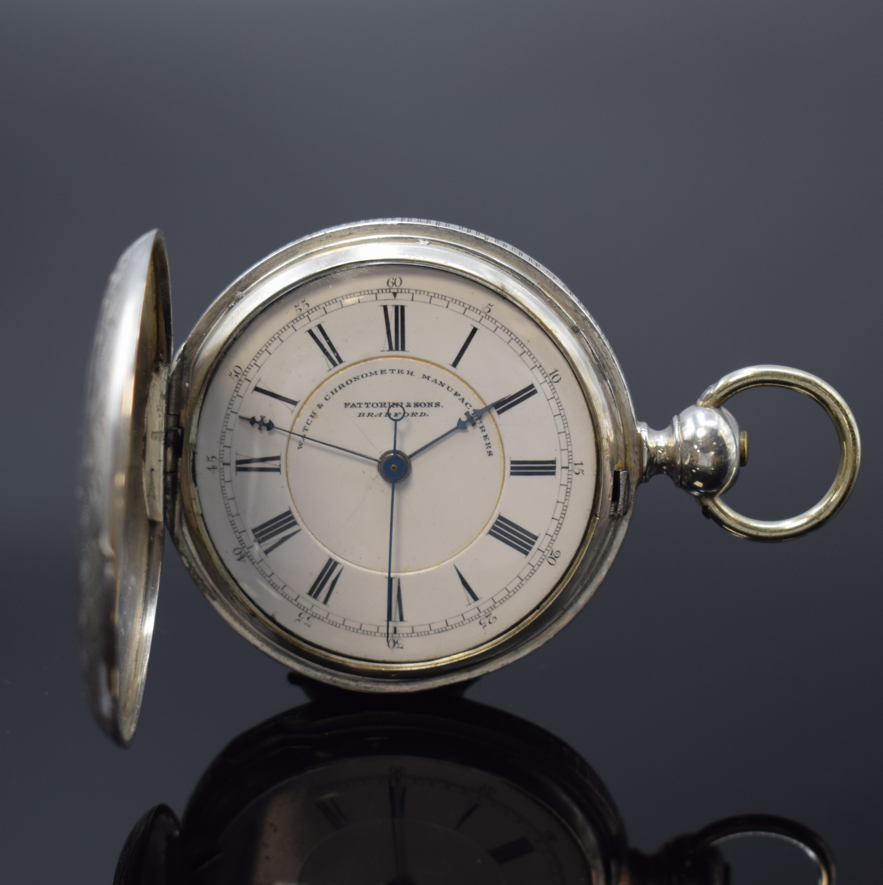 Herrensavonette mit Duplexhemmung nach Jacot in blau emailliertem "Drachenwerk" & 16 weitere Taschenuhren, Schweiz / USA ca. 1870 - 1930, ...