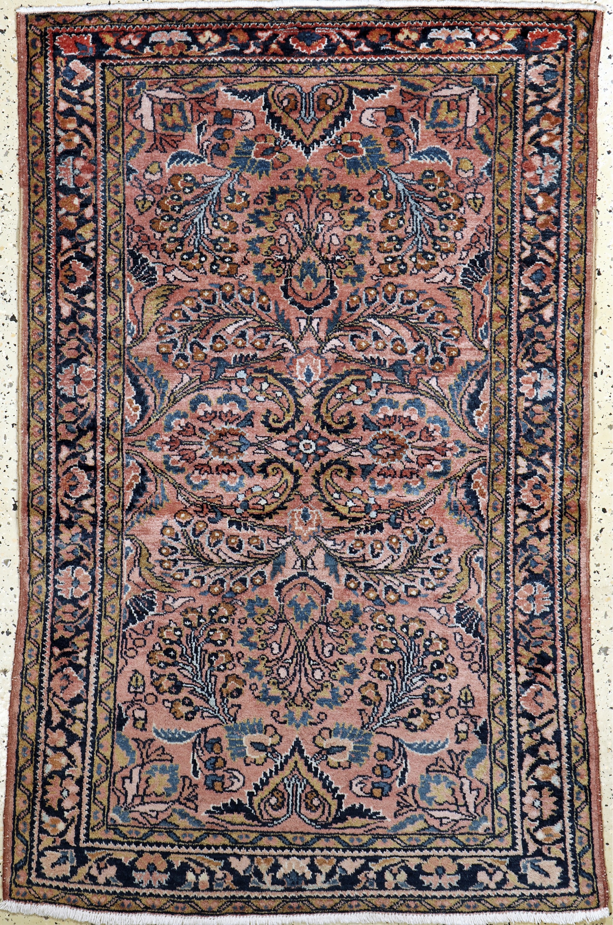 Us Re-Import Lilian, Persien, Anfang 20.Jhd, Wolle auf Baumwolle, ca. 155 x 105 cm,EHZ: 2