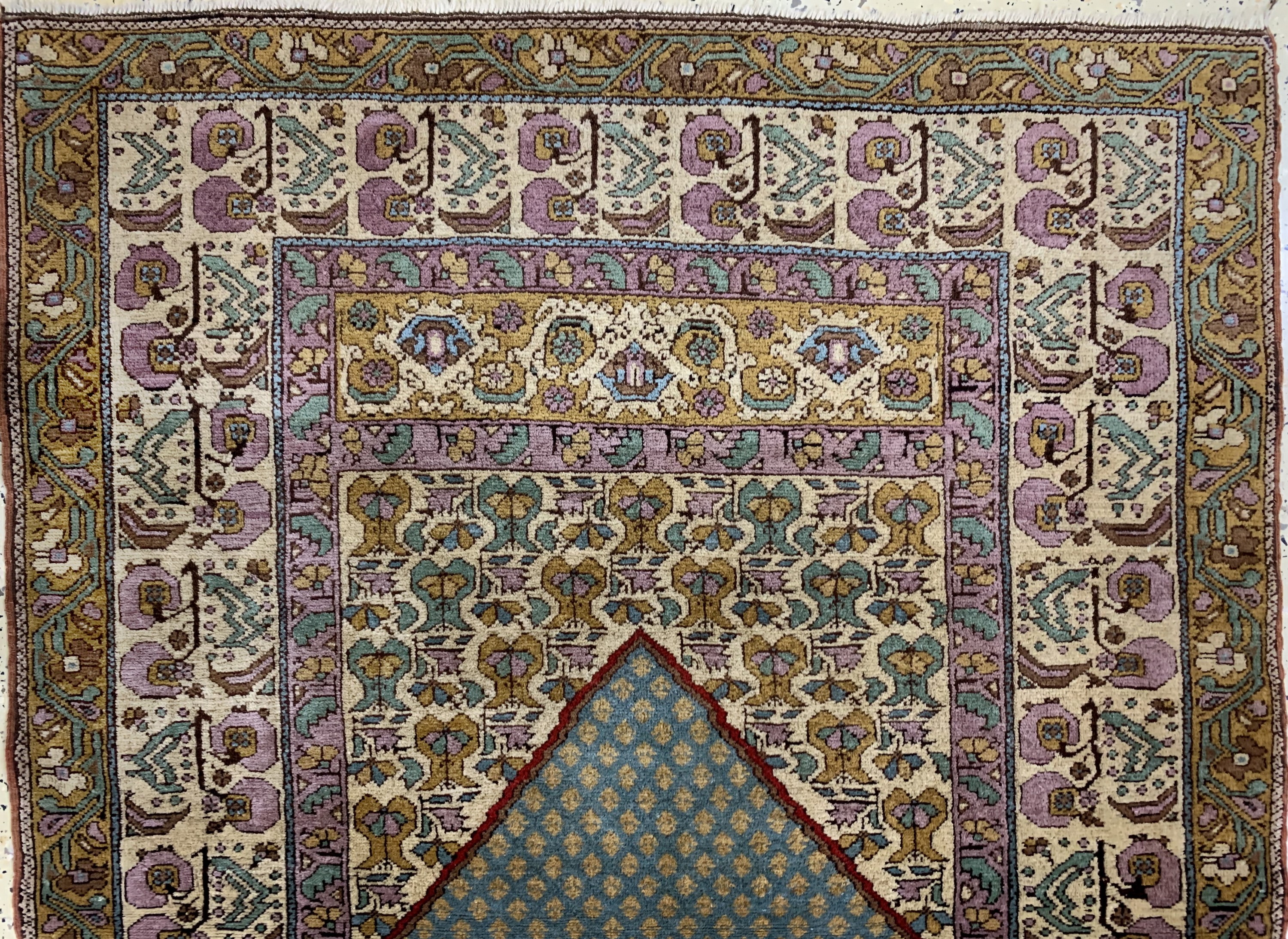 Detail b: Panderma alt, Türkei, Mitte 20.Jhd, Wolle auf Wolle, ca. 174 x 120 cm, EHZ: 2