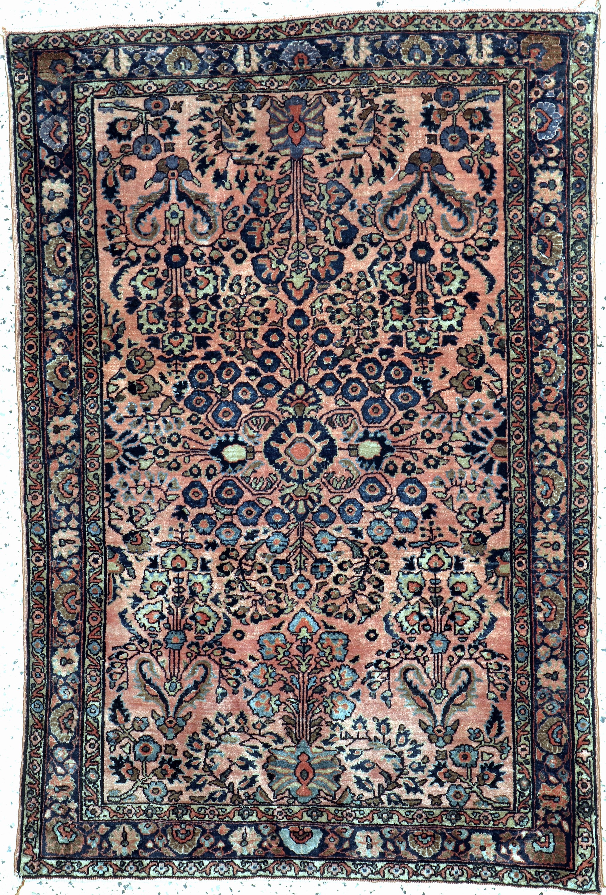Us Re-Import Sarogh antik, Persien, um 1900, Korkwolle auf Baumwolle, ca. 150 x 100 cm, EHZ: 2