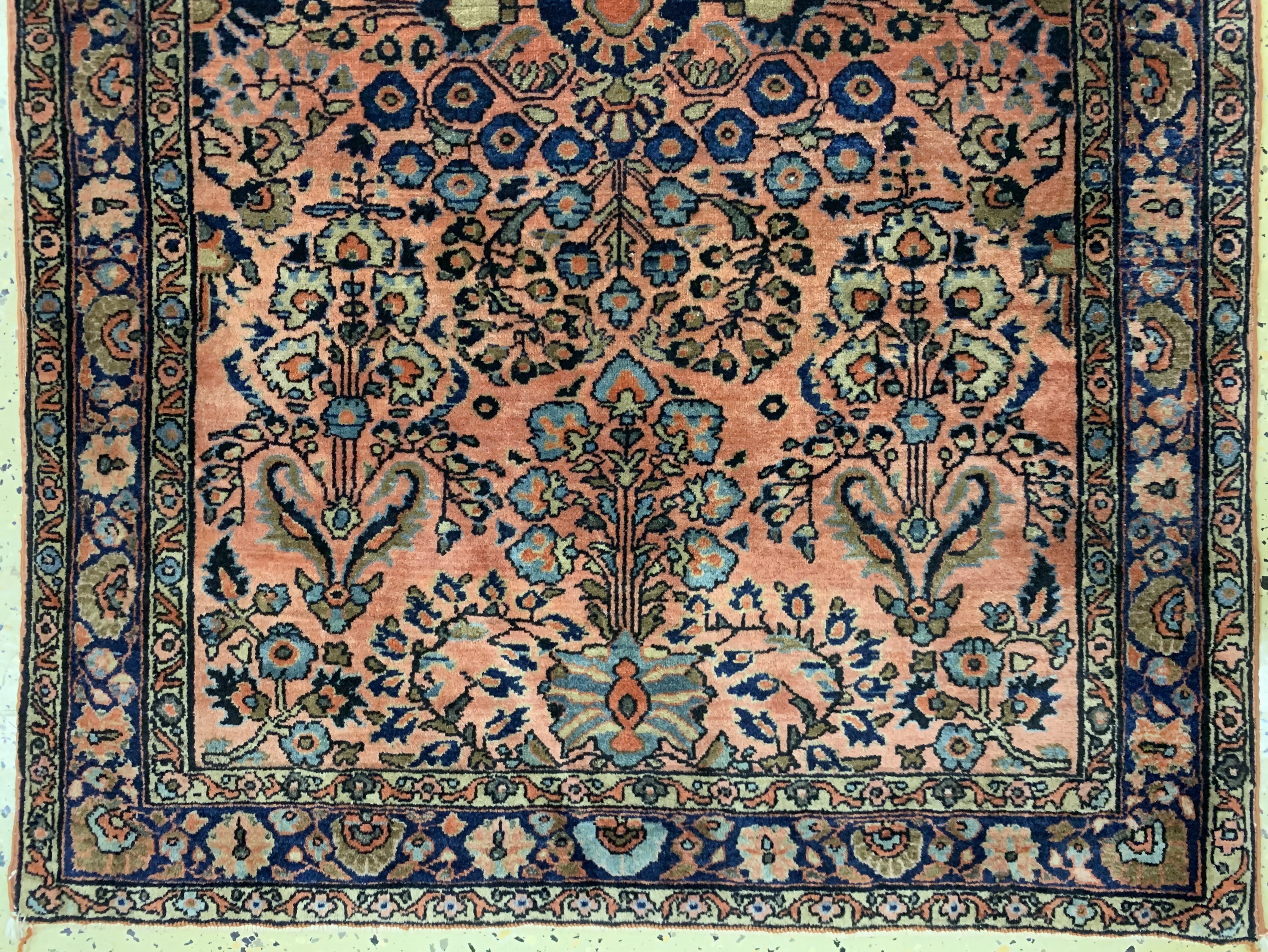Detail b: Us Re-Import Sarogh antik, Persien, um 1900, Korkwolle auf Baumwolle, ca. 150 x 100 cm, EHZ: 2