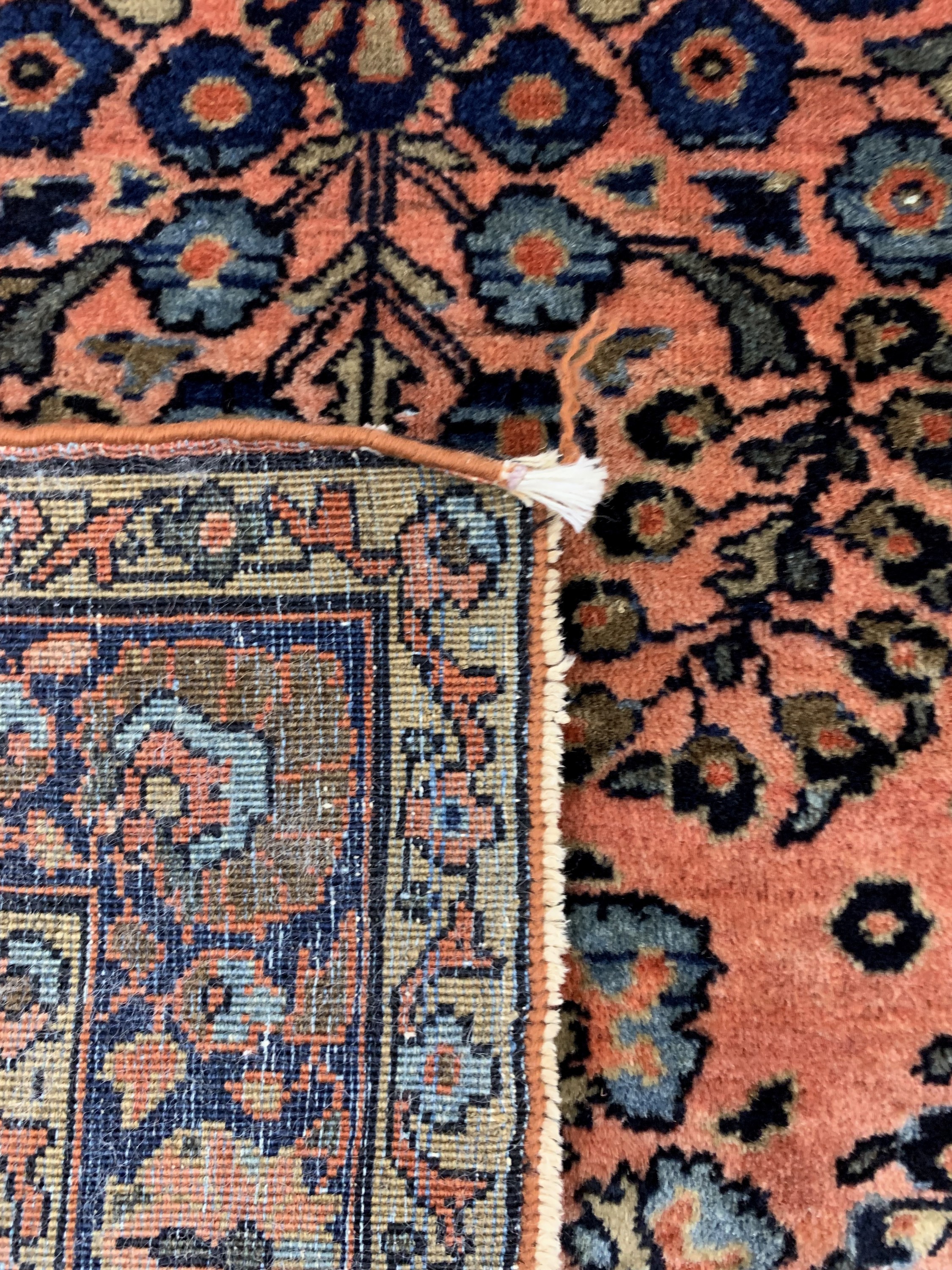 Detail e: Us Re-Import Sarogh antik, Persien, um 1900, Korkwolle auf Baumwolle, ca. 150 x 100 cm, EHZ: 2