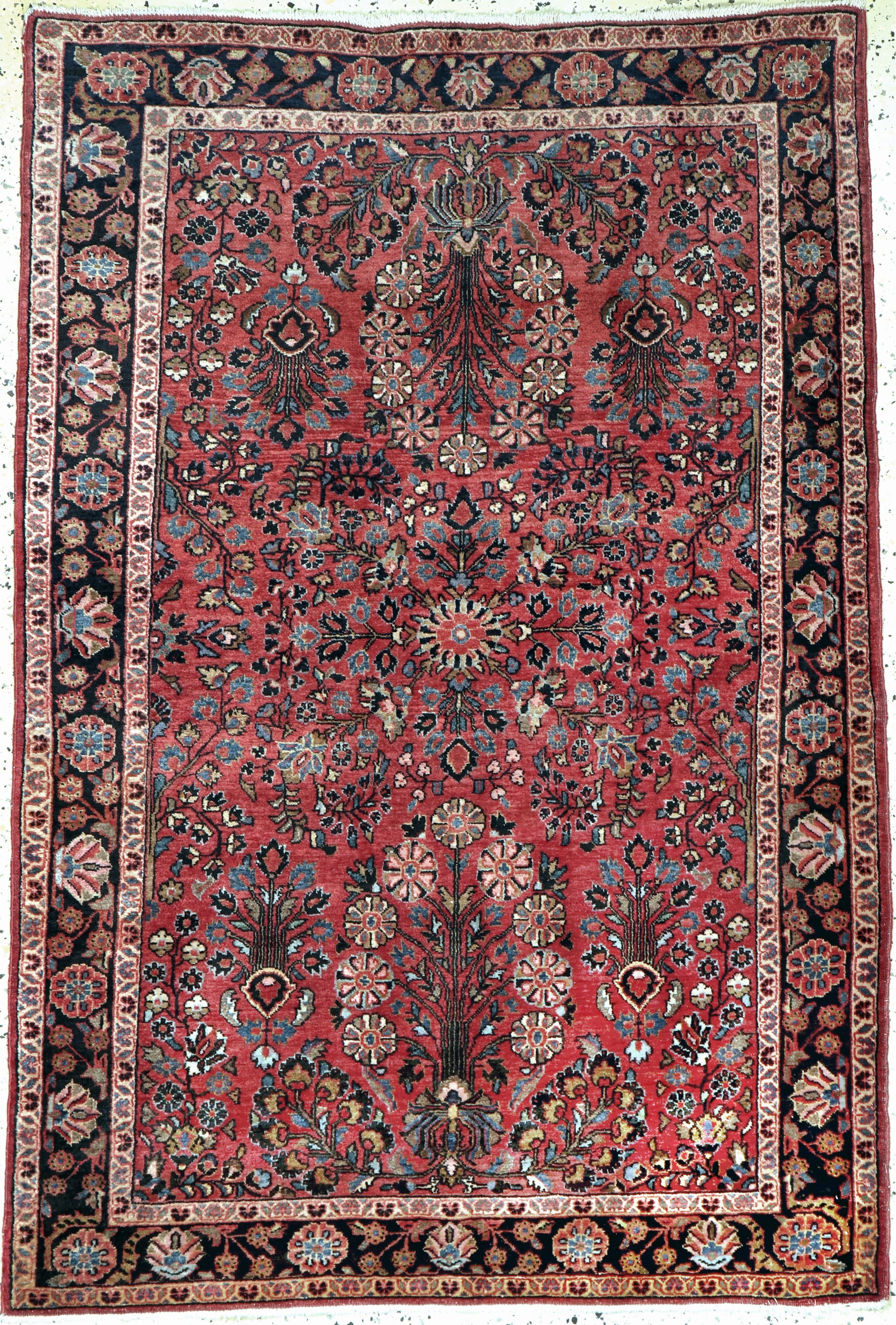 Us Re-Omport Sarogh, Persien, Anfang 20.Jhd, Wolle auf Baumwolle, ca. 155 x 104 cm,EHZ: 2
